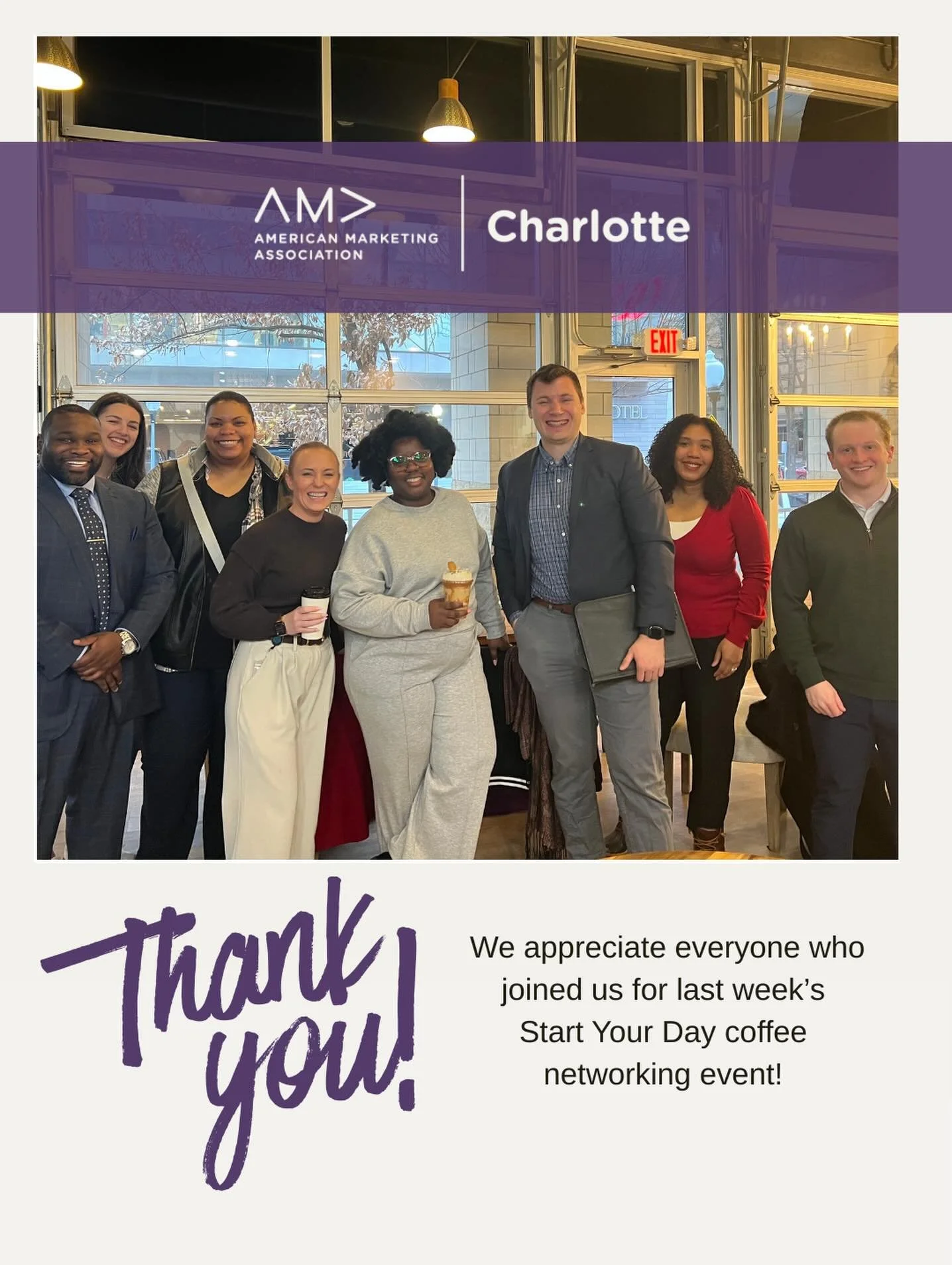The best way to fuel a Wednesday? Marketing friends and a latte. ☕️✨

We loved seeing familiar and new faces @lottiesclt last week! There&rsquo;s nothing like the Charlotte marketing community&mdash;thanks for making our morning meetup the highlight 