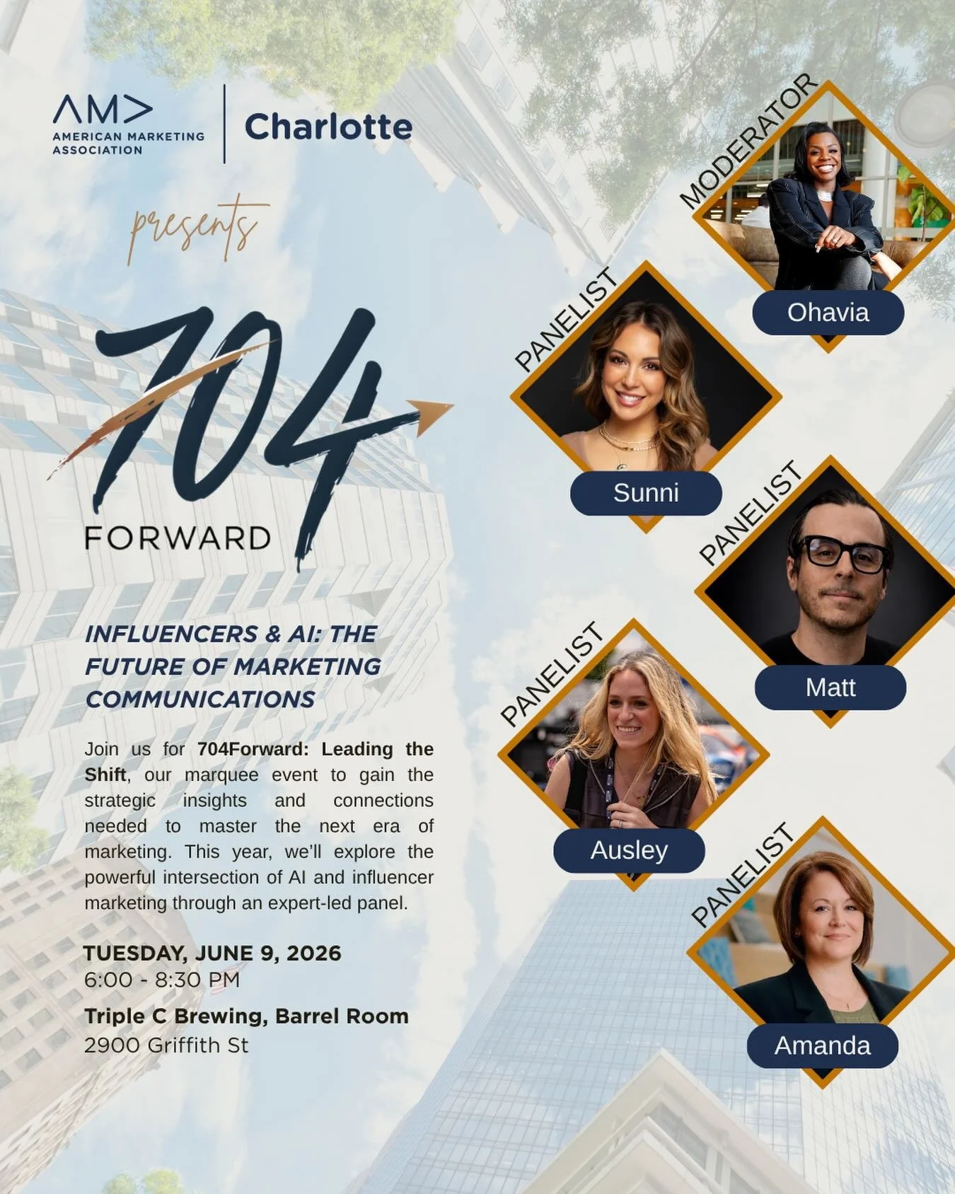 Introducing 704Forward: Leading the Shift✨

Mark your calendars for our premier annual event bringing together Queen City&rsquo;s finest to master the next era of marketing. This year, we&rsquo;re going deep on the two biggest forces in our industry 