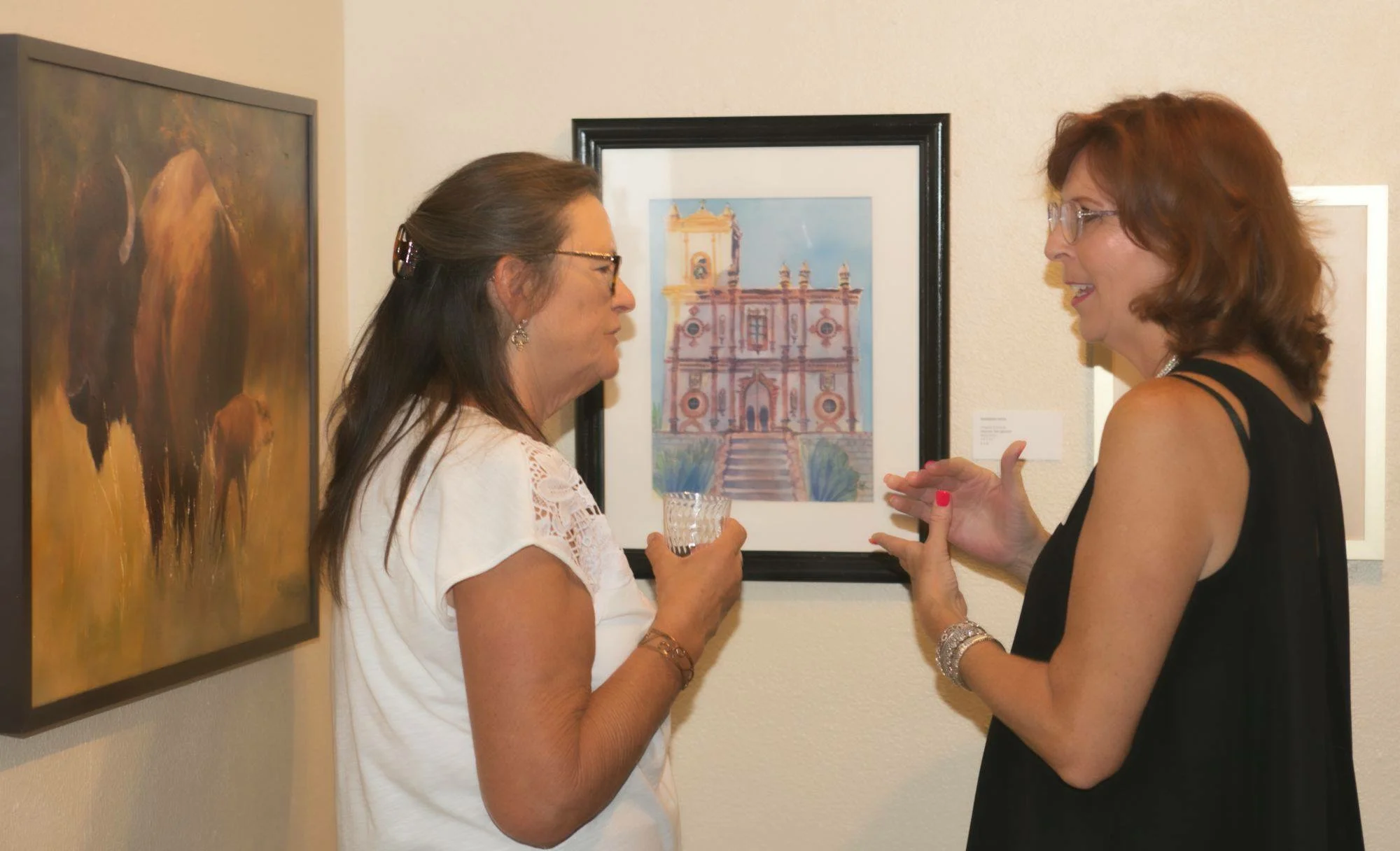 Chatting with a fellow artist