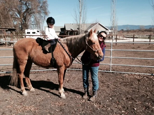 In the round pen with Coral, Lakeport 