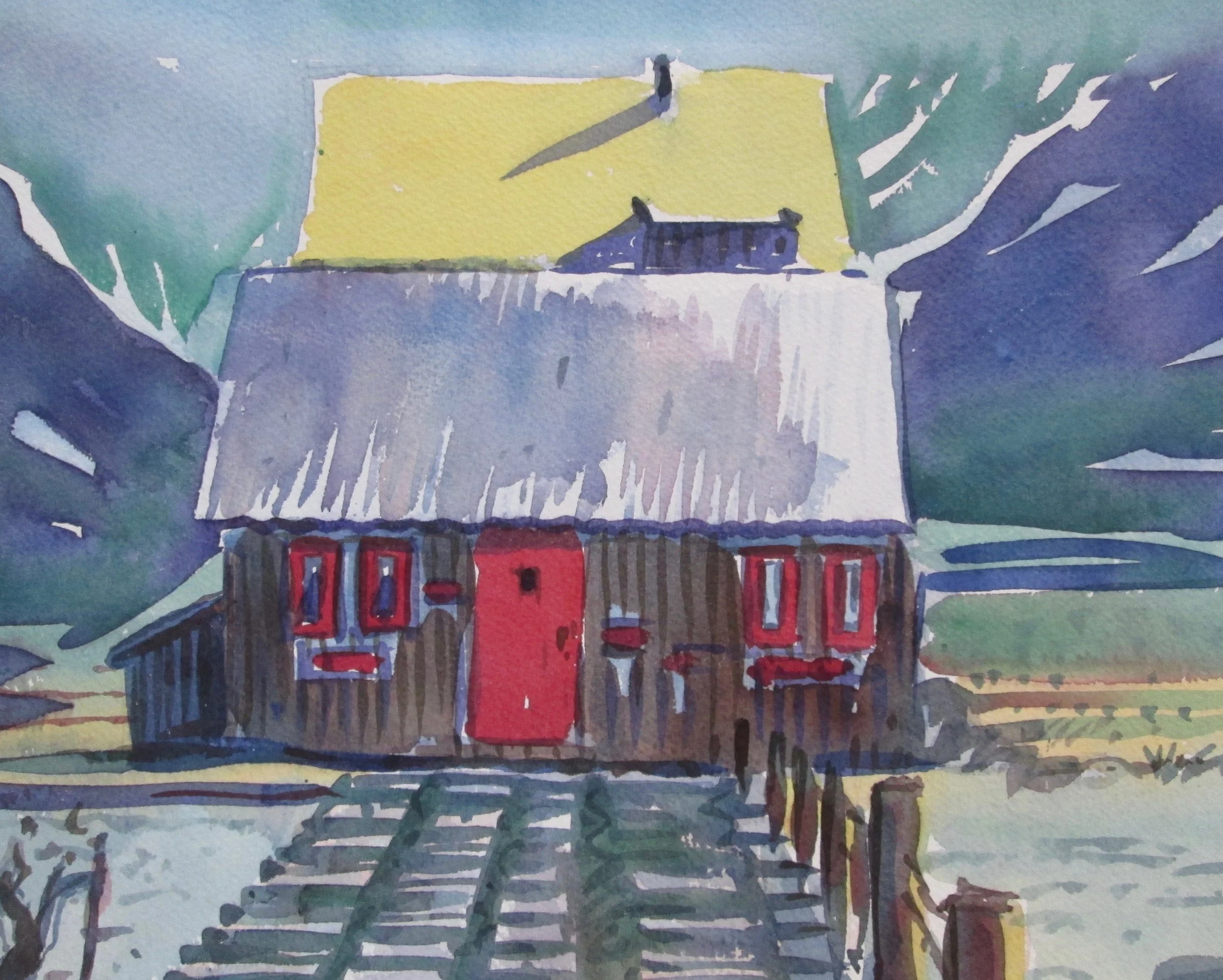   Paso de los Incas    14 x 18 watercolor 