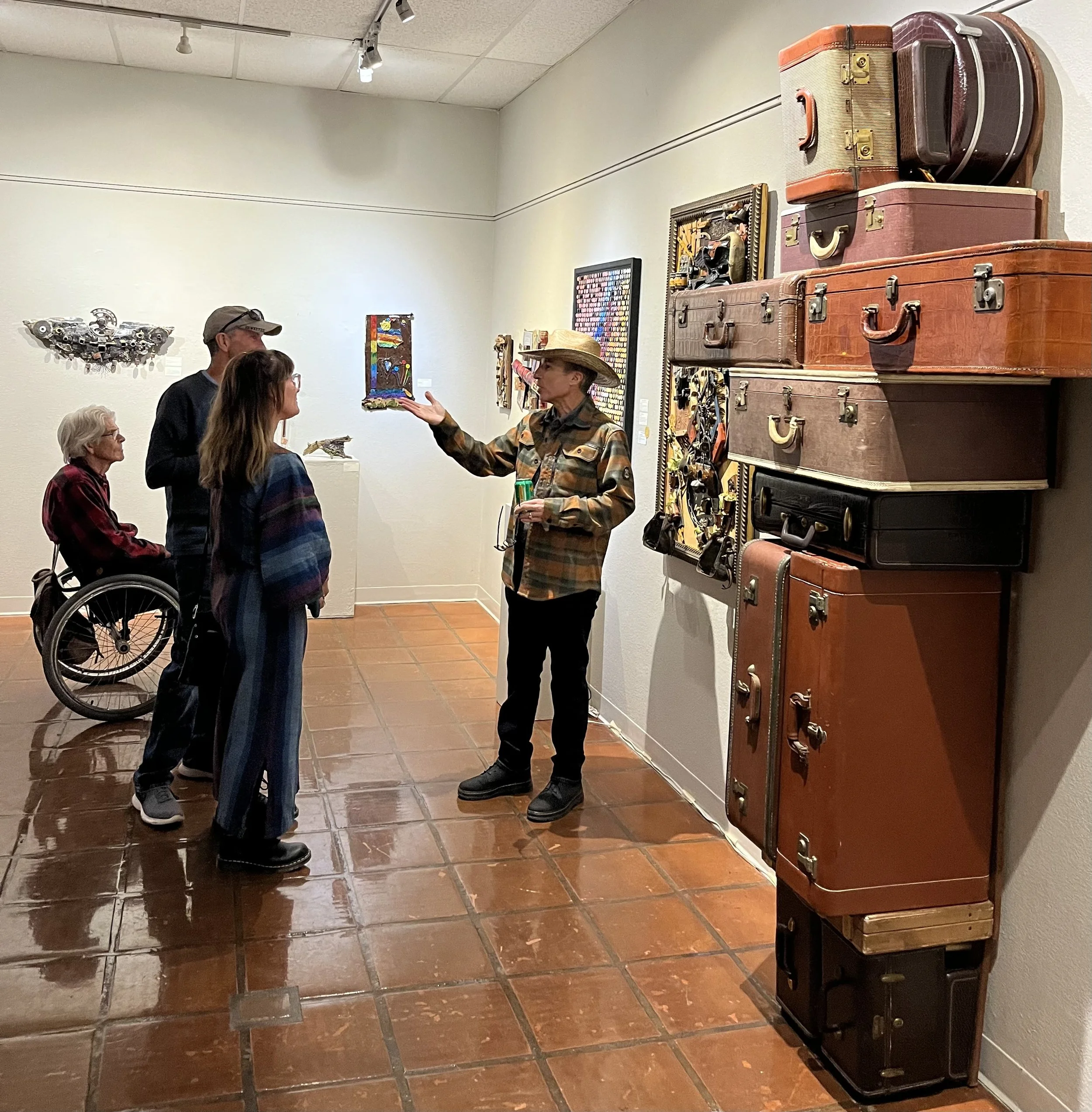  Artists and visitors at Tubac Center of the Arts 