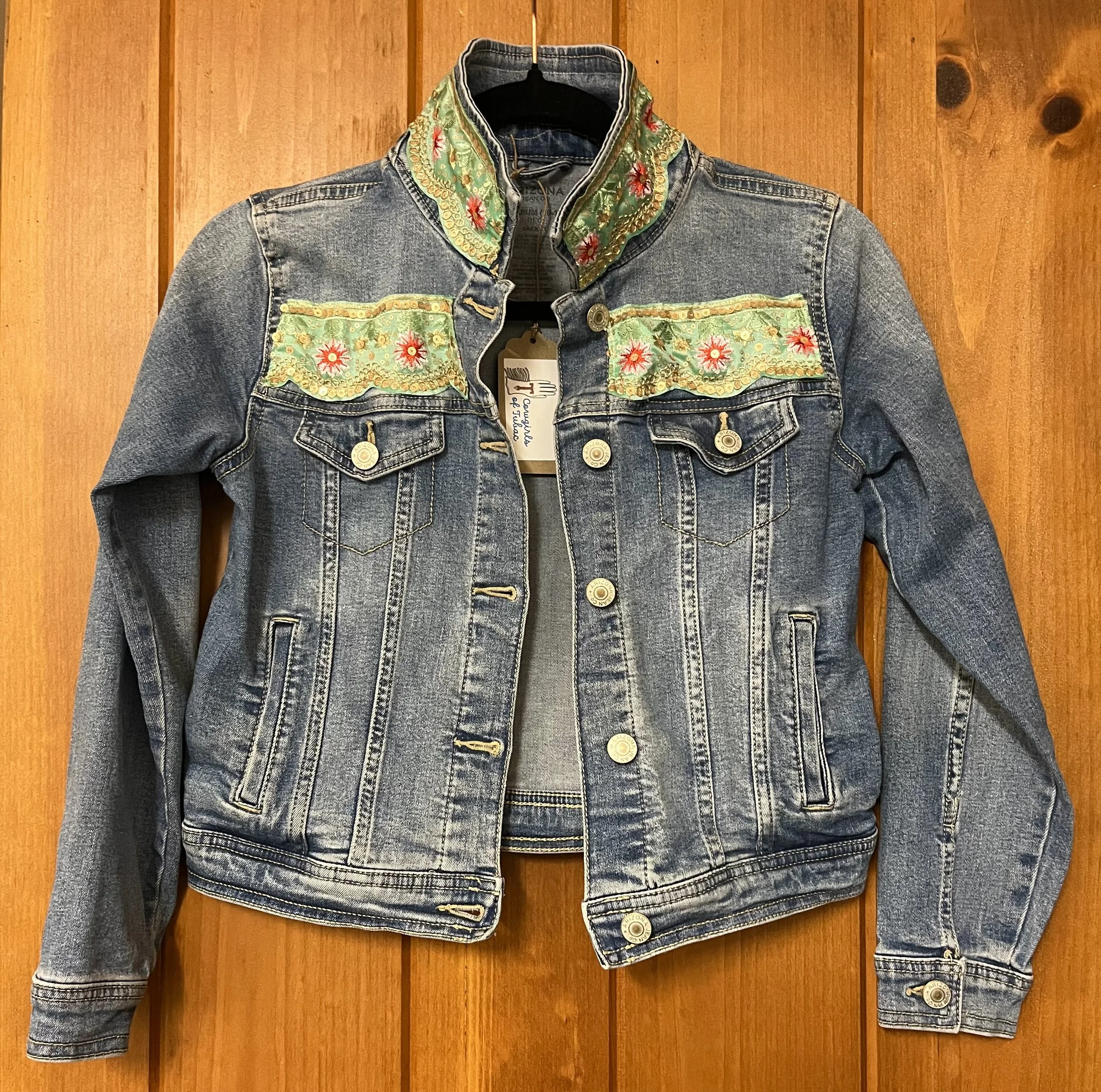  Ladies jacket with bling trim size M 