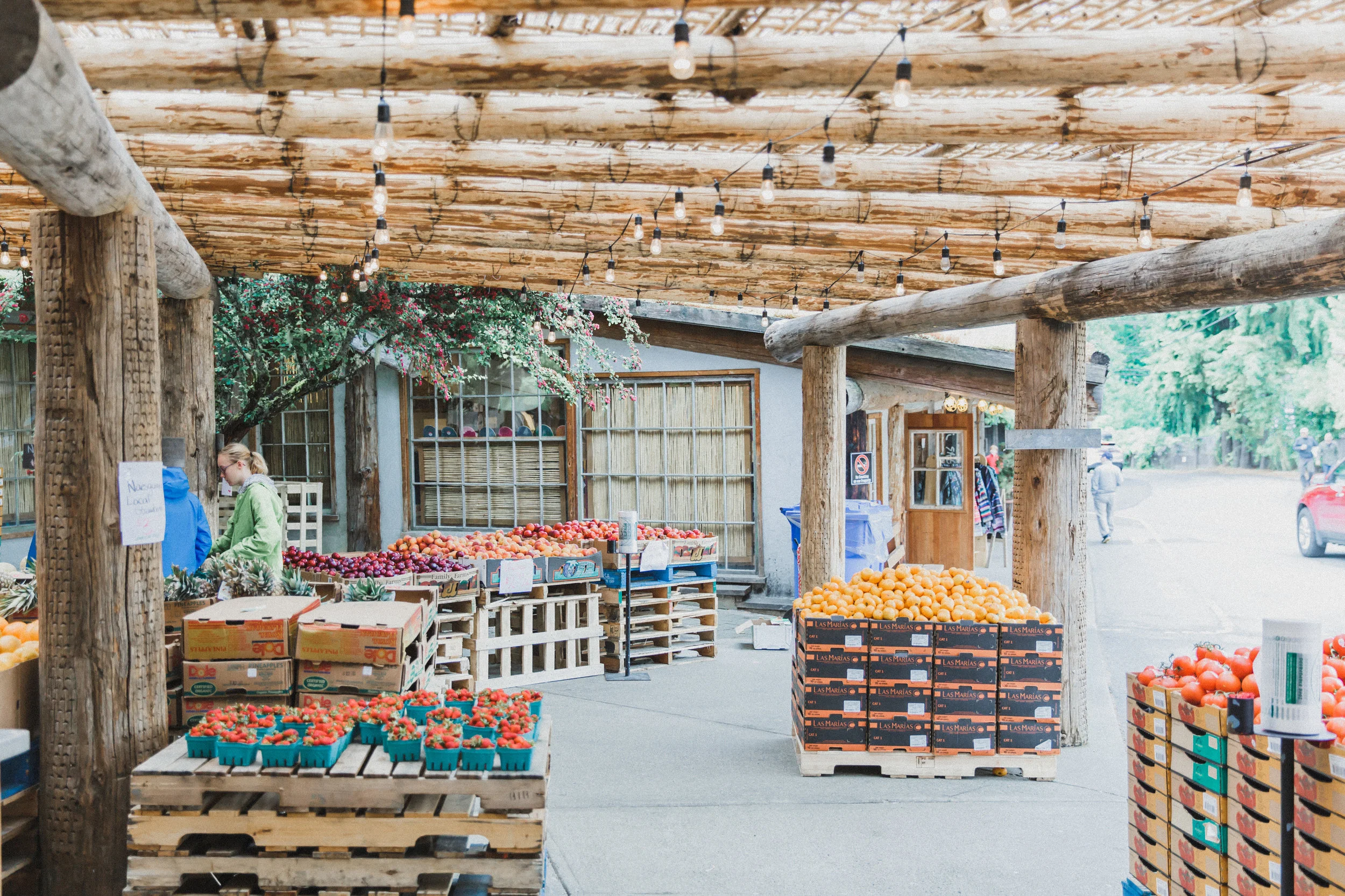 This was such a cute farmers market we stopped at on our way to the next air bnb! We got lunch here and enjoyed watching the goats on the roof (so random but cool). There was also a sweet ice cream shop nearby.