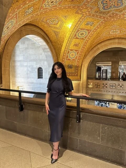 Simone poses at the event
