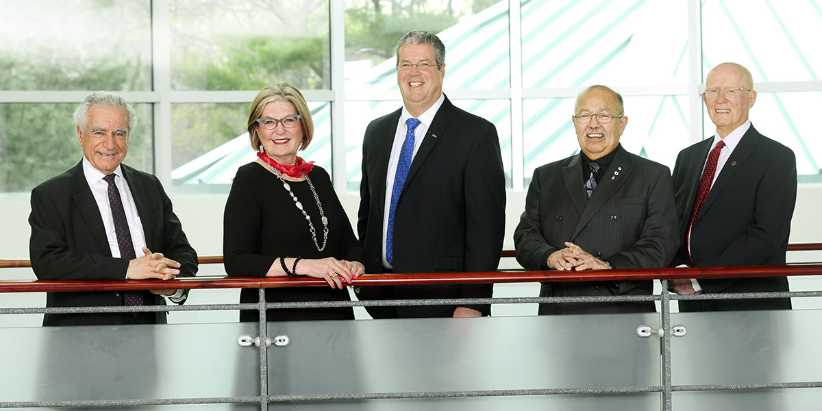 Dr. Joseph Jabbra, Louise Bradley, John S. Fitzpatrick, Dr. Donald Julien, William (Bill) Ritchie
