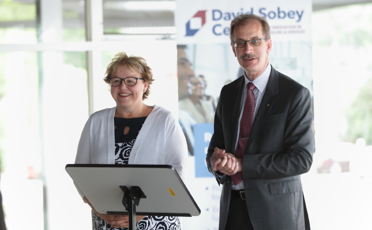 Julie Chaisson, Executive Director of the Halifax Seaport Farmers’ Market, Executive Director and Dr. Malcolm Butler, Vice President Academic and Research, Saint Mary’s University