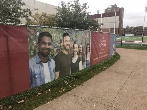 Fence signage offers glimpse into the future The Dauphinee Centre