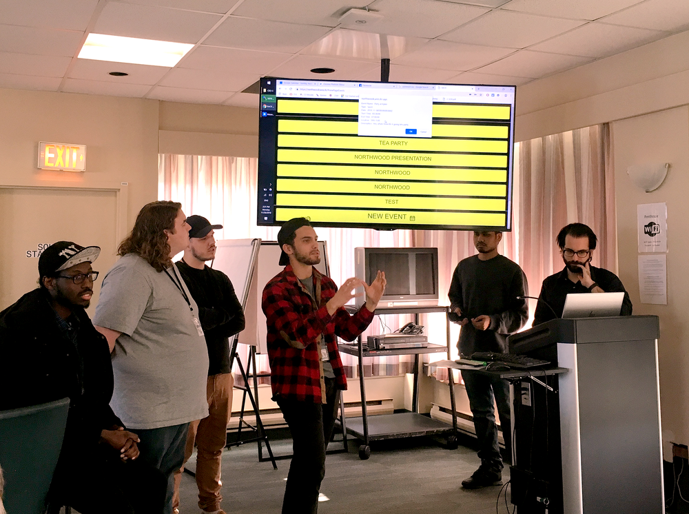 Students present their projects to residents during their final visit to Northwood’s Halifax Campus.