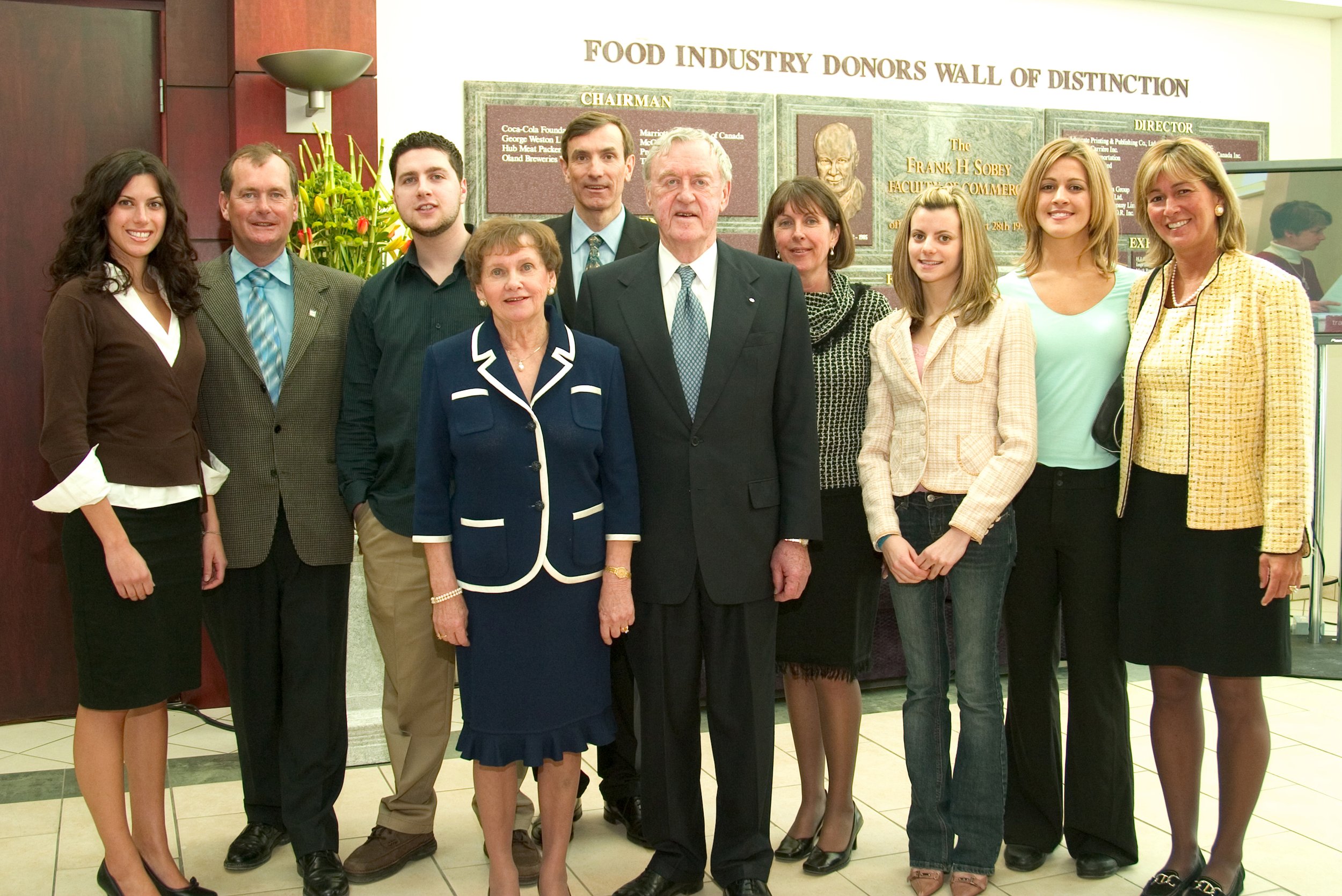 David with members of the Sobey family