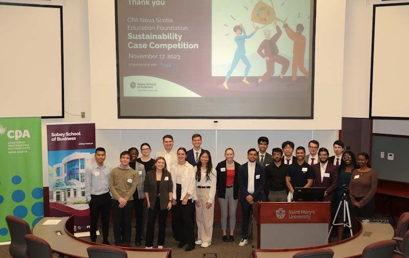  Group photo from Sustainability Case Competition 