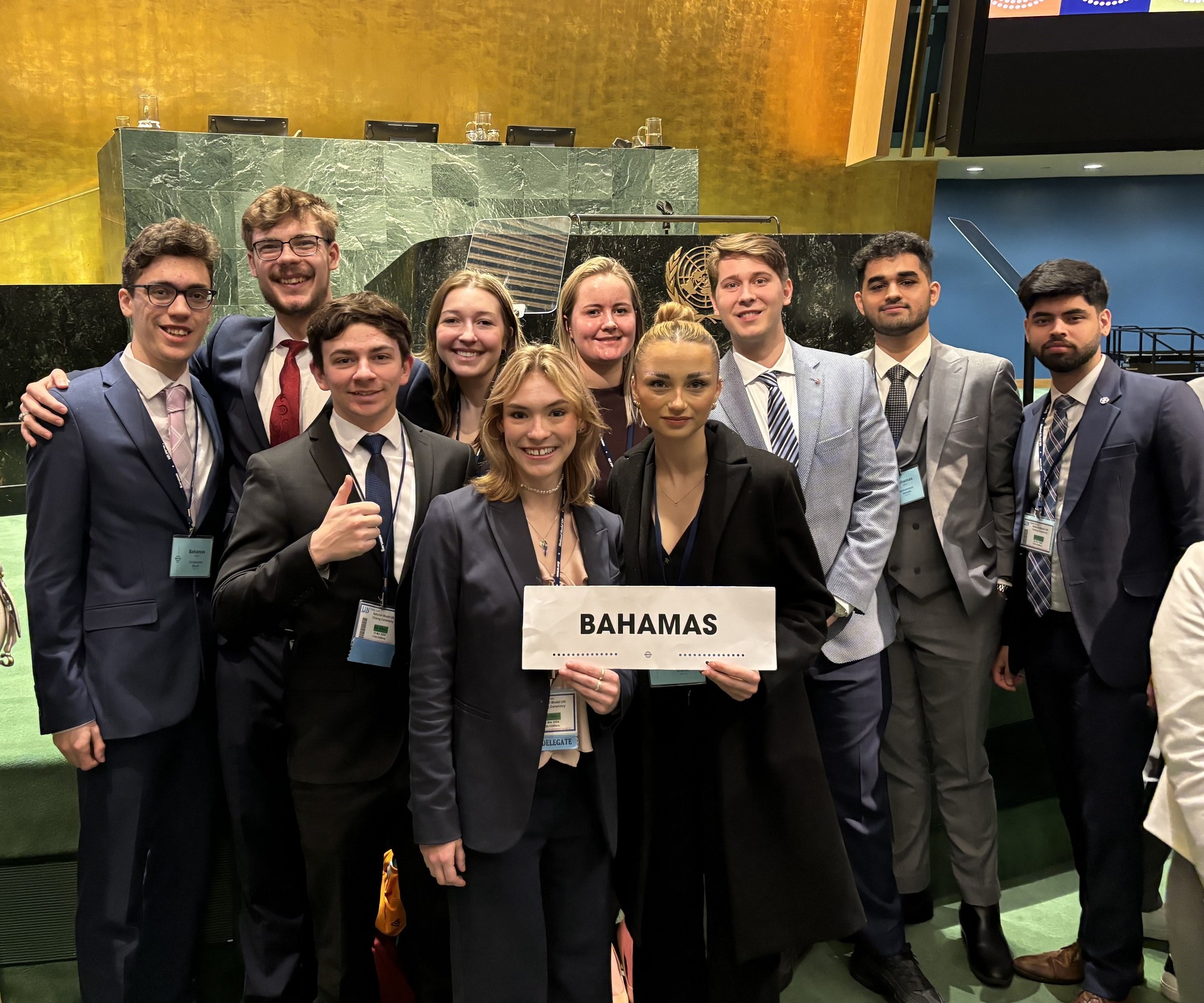  SMU’s team represented The Bahamas at Model UN in NYC 