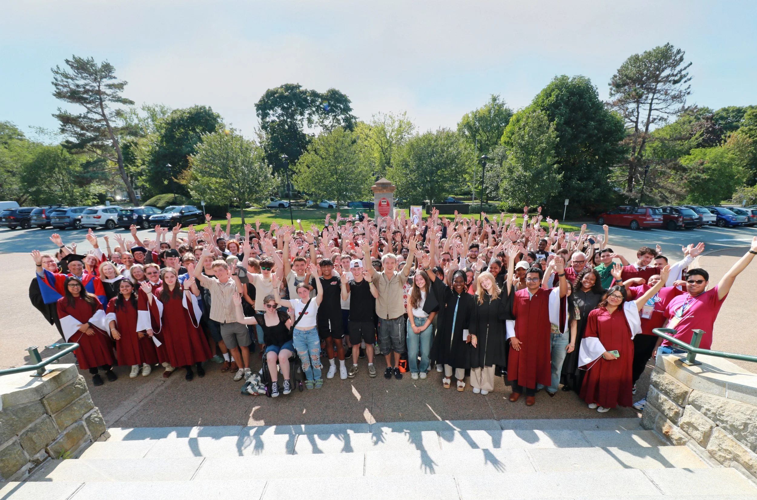 Students in the fall 2025 incoming class at the Santamarian Ceremony