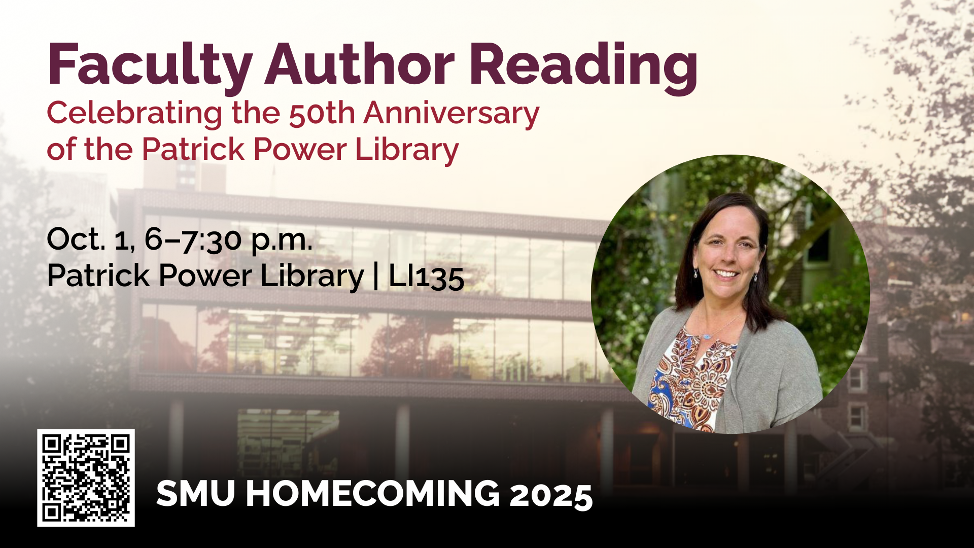 Faculty Author Reading - Celebrating the Patrick Power Library 50th Anniversary