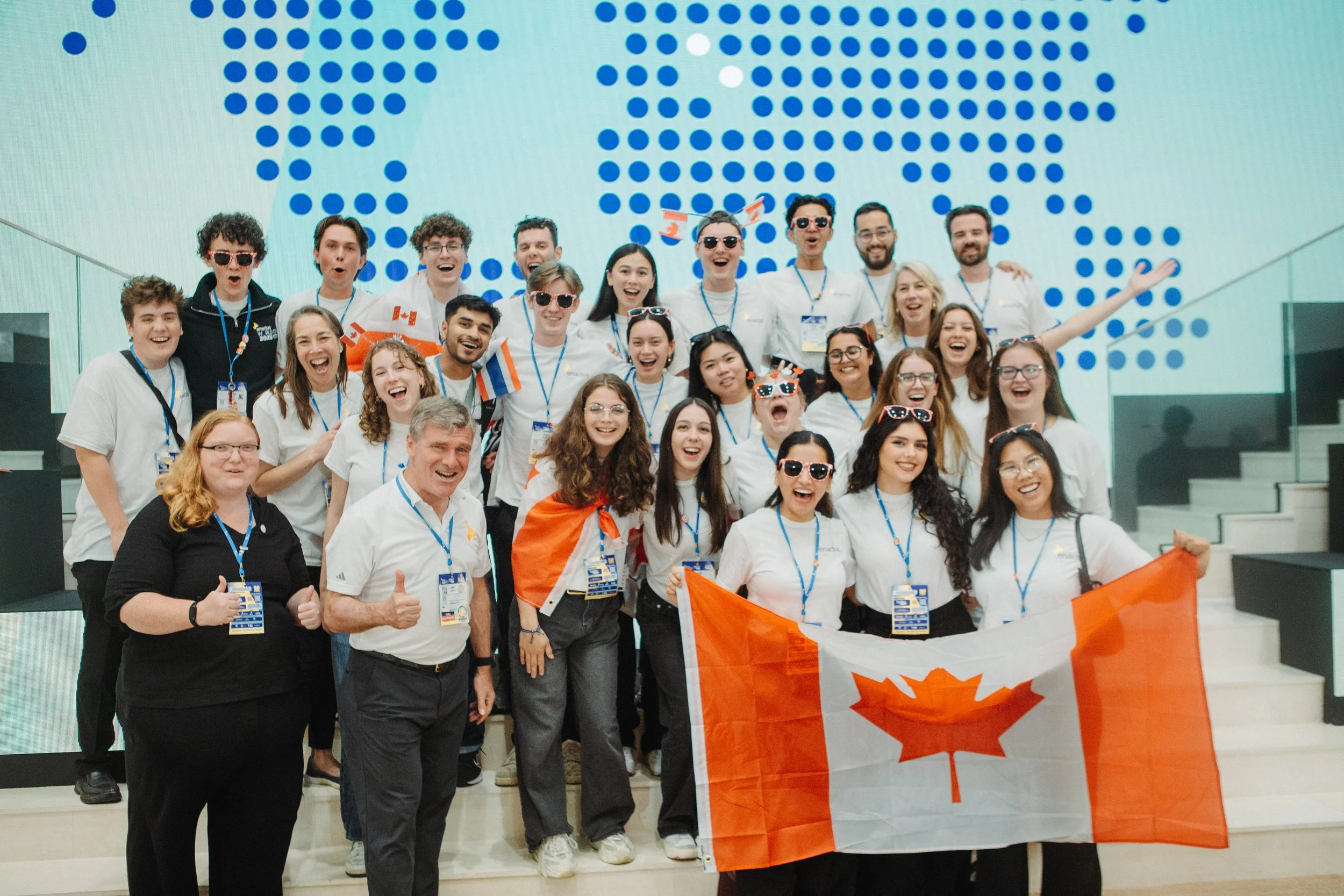 Team Canada with Enactus Board Chair Iain Aitken