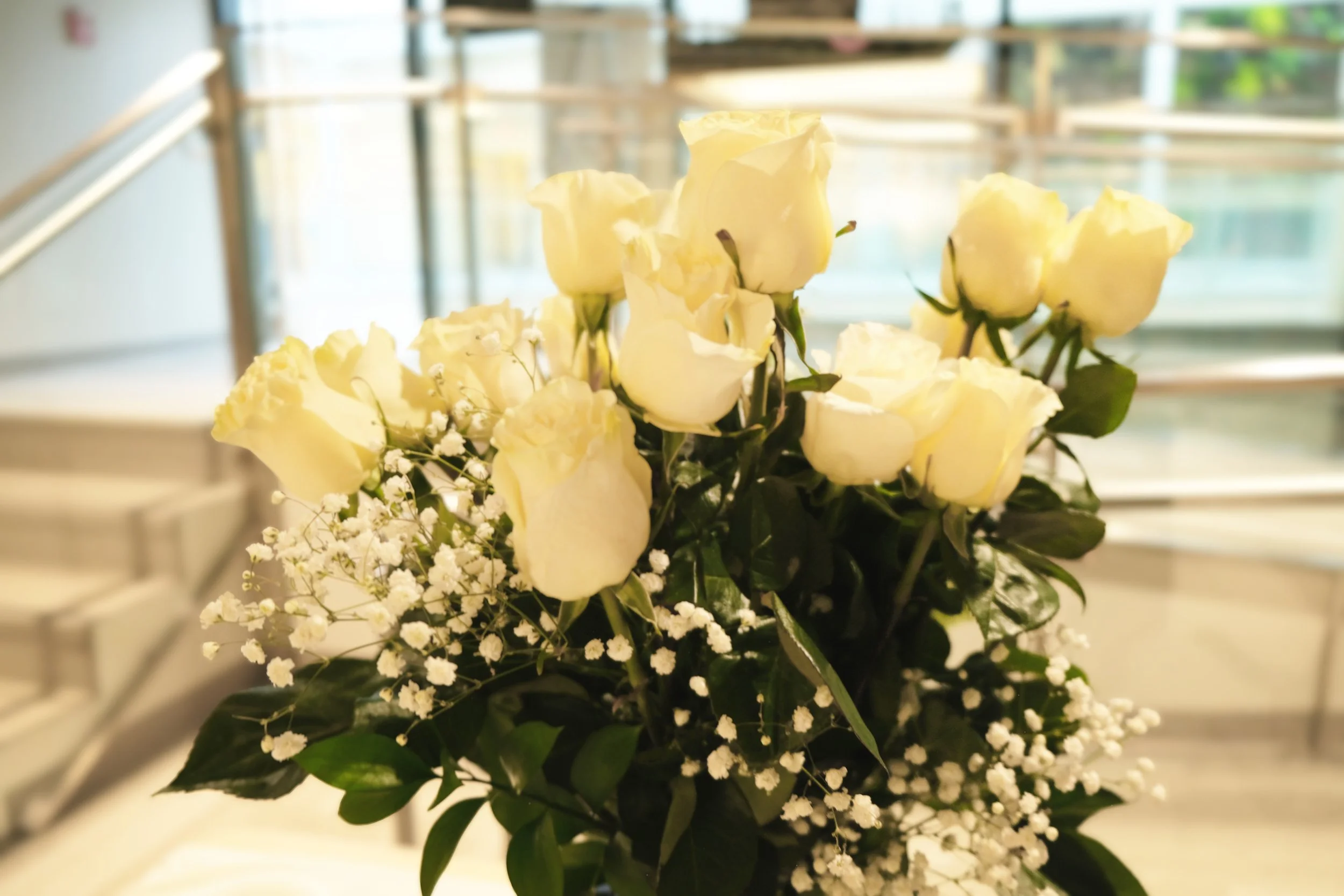 Roses to represent each victim 