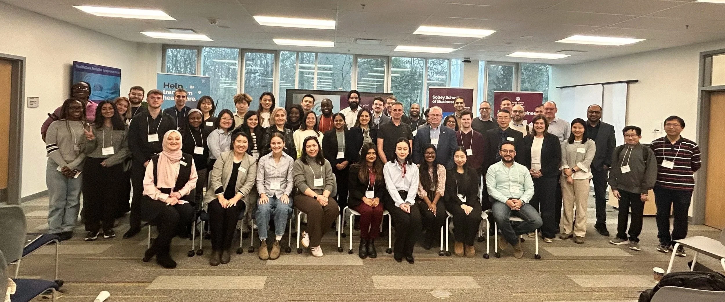  MBAN students at the Health Data Analytics Symposium at Saint Mary’s University 