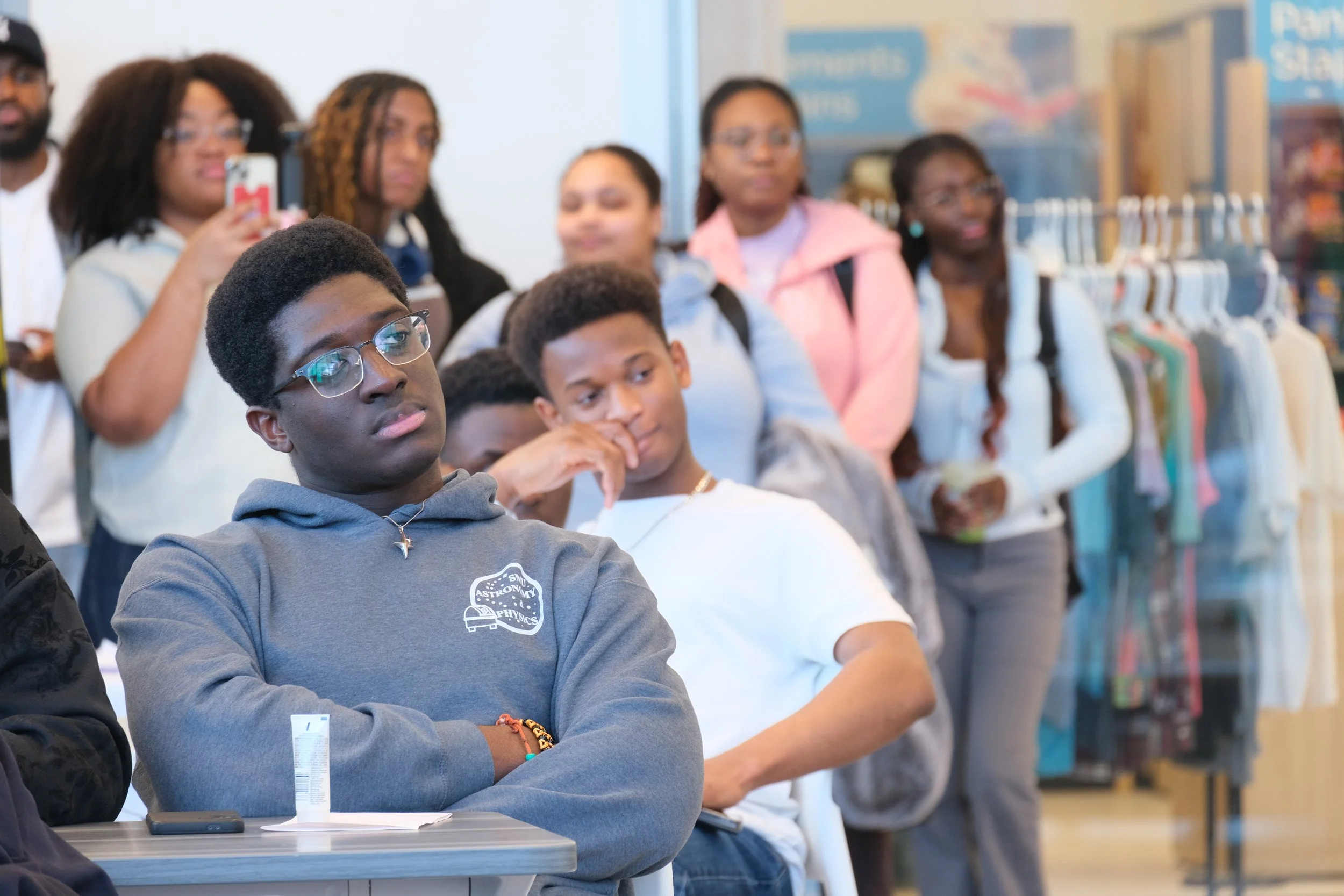  Students hear from SMU leaders on the opening and naming of the Black student commons  