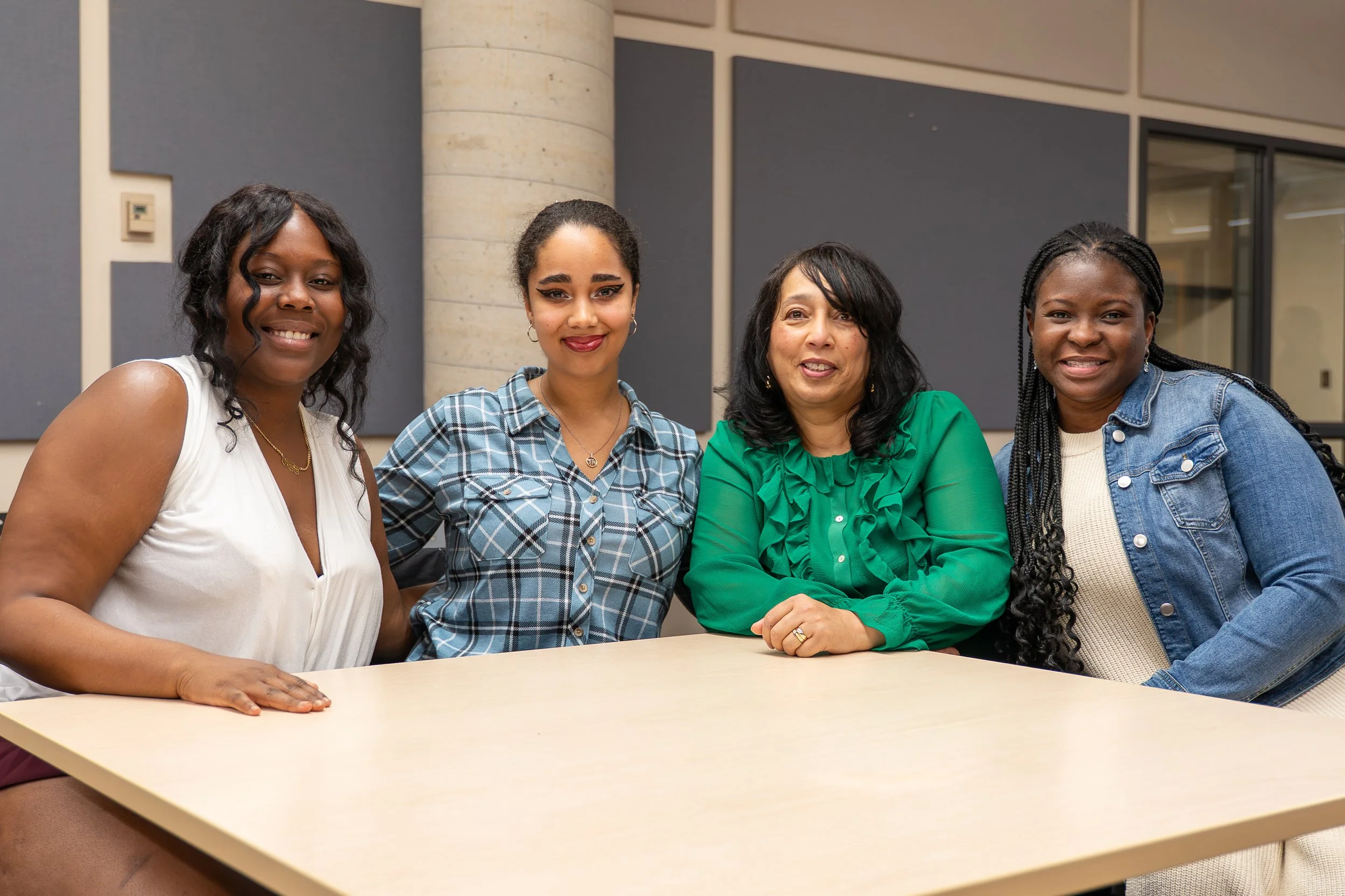  Anecia Shephard, Arts student; Danae Conrad, Black Student Ambassador; Deborah Brothers-Scott, Director, Diversity Inclusion and Wellness;   Ebun Oladele, Black Student Advisor 