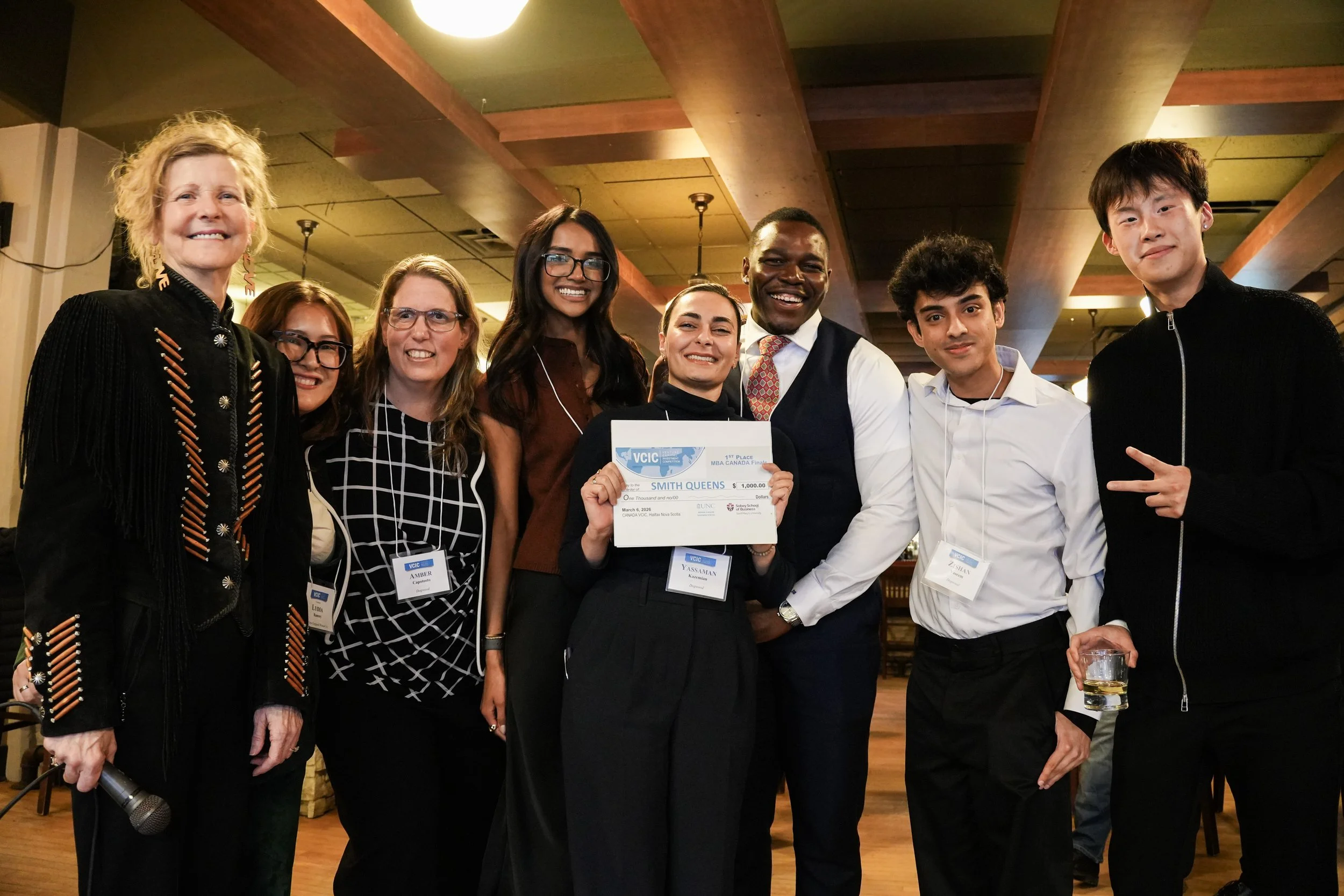  Queen’s University placed first in the graduate competition. Photo: Katie Murray 