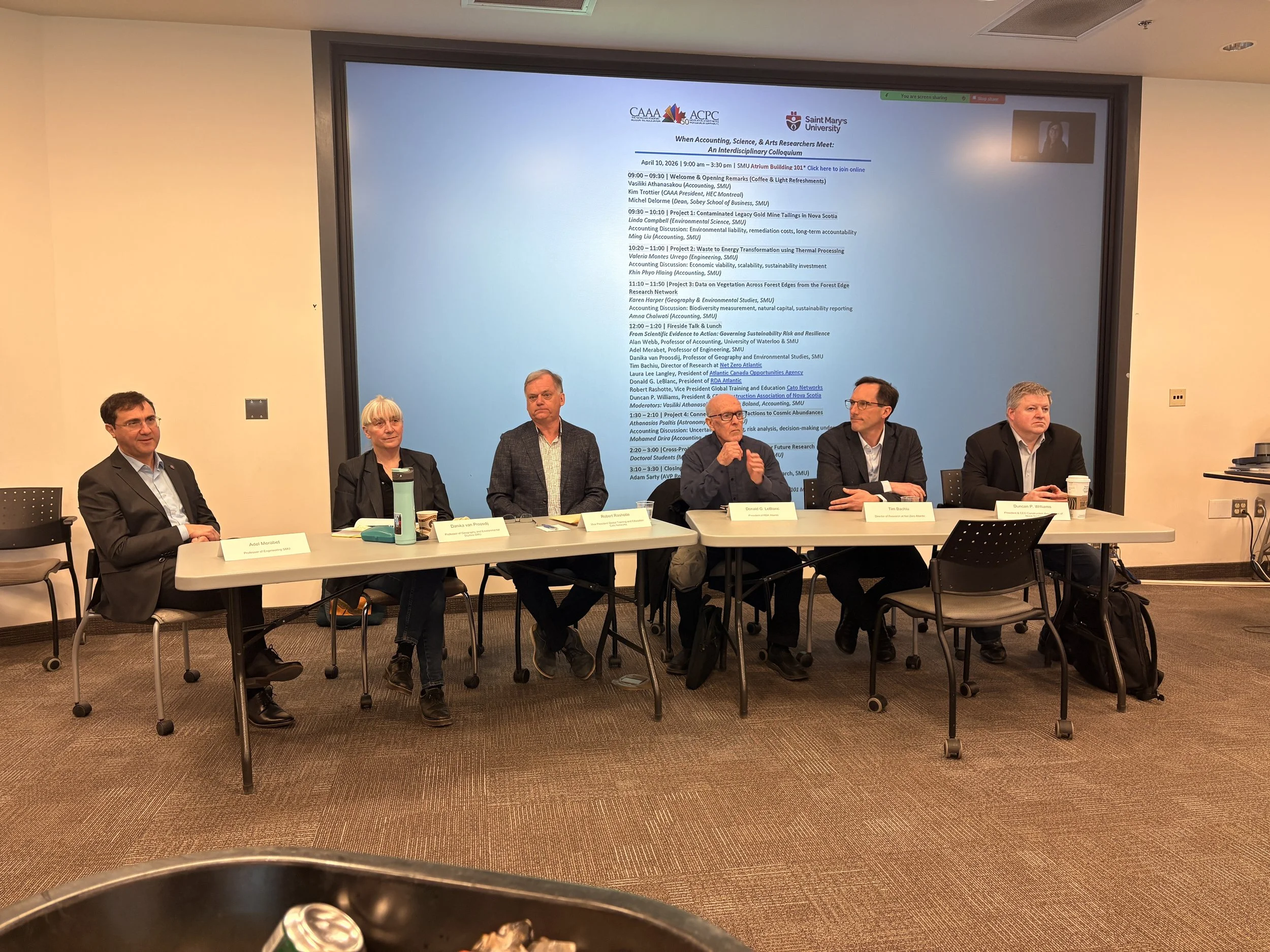  The interdisciplinary forum was held at the Sobey School of Business on April 10 