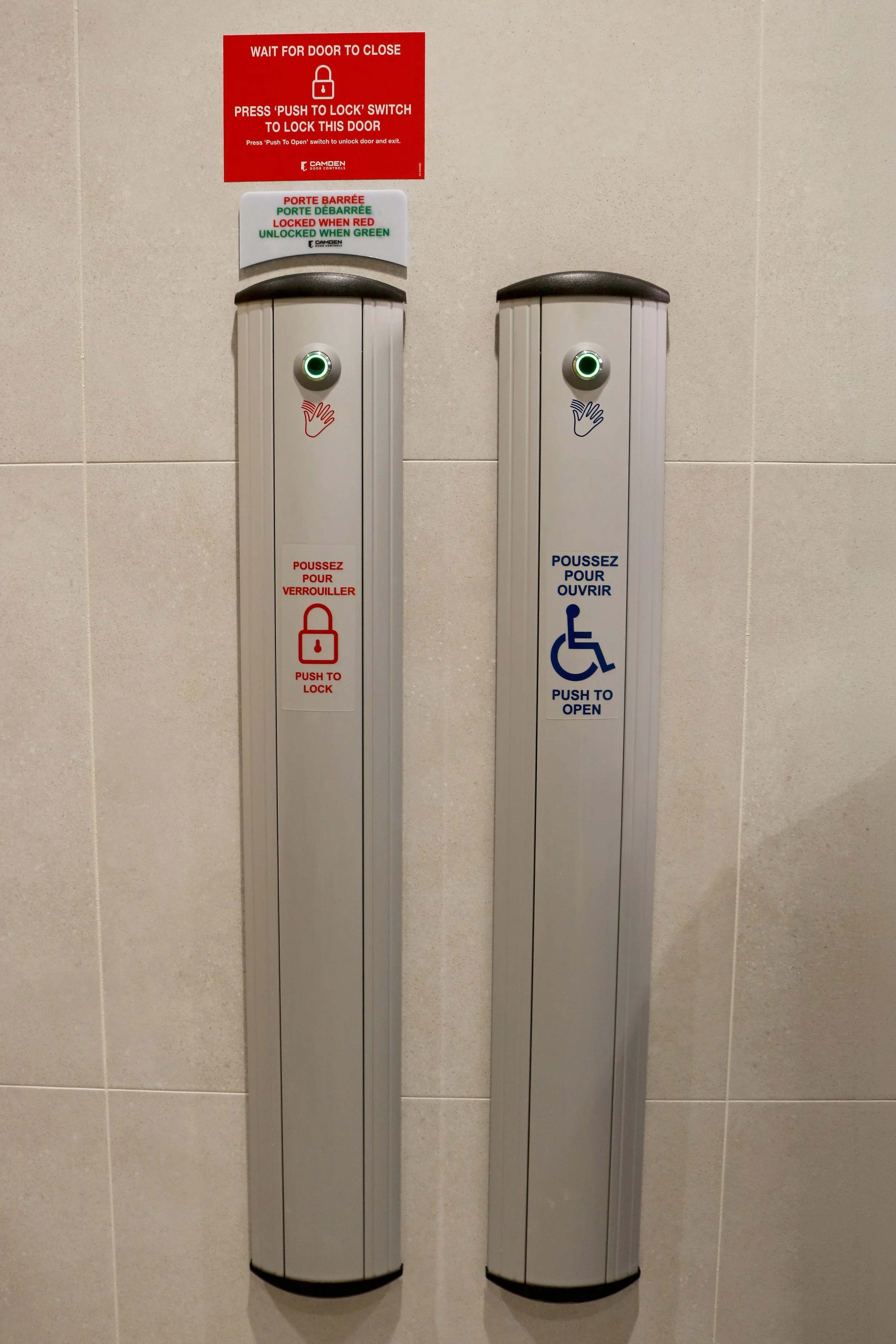  Accessible door and emergency call buttons are provided for privacy and security 