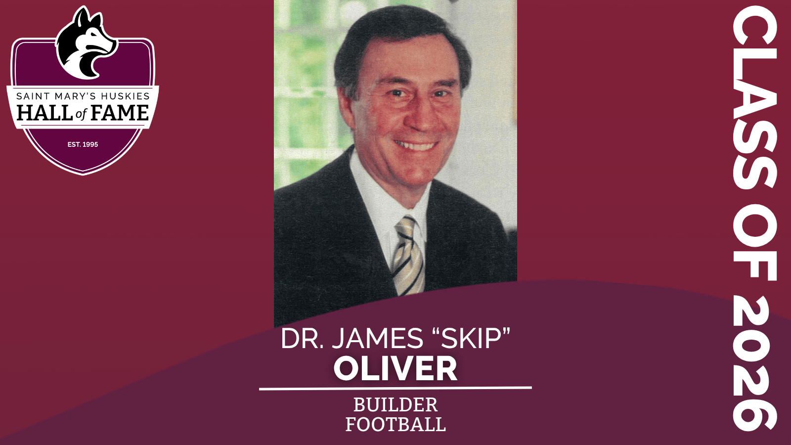 2026 Huskies Sport Hall of Fame Inductee: Dr. James "Skip" Oliver BA'67 LLD'02