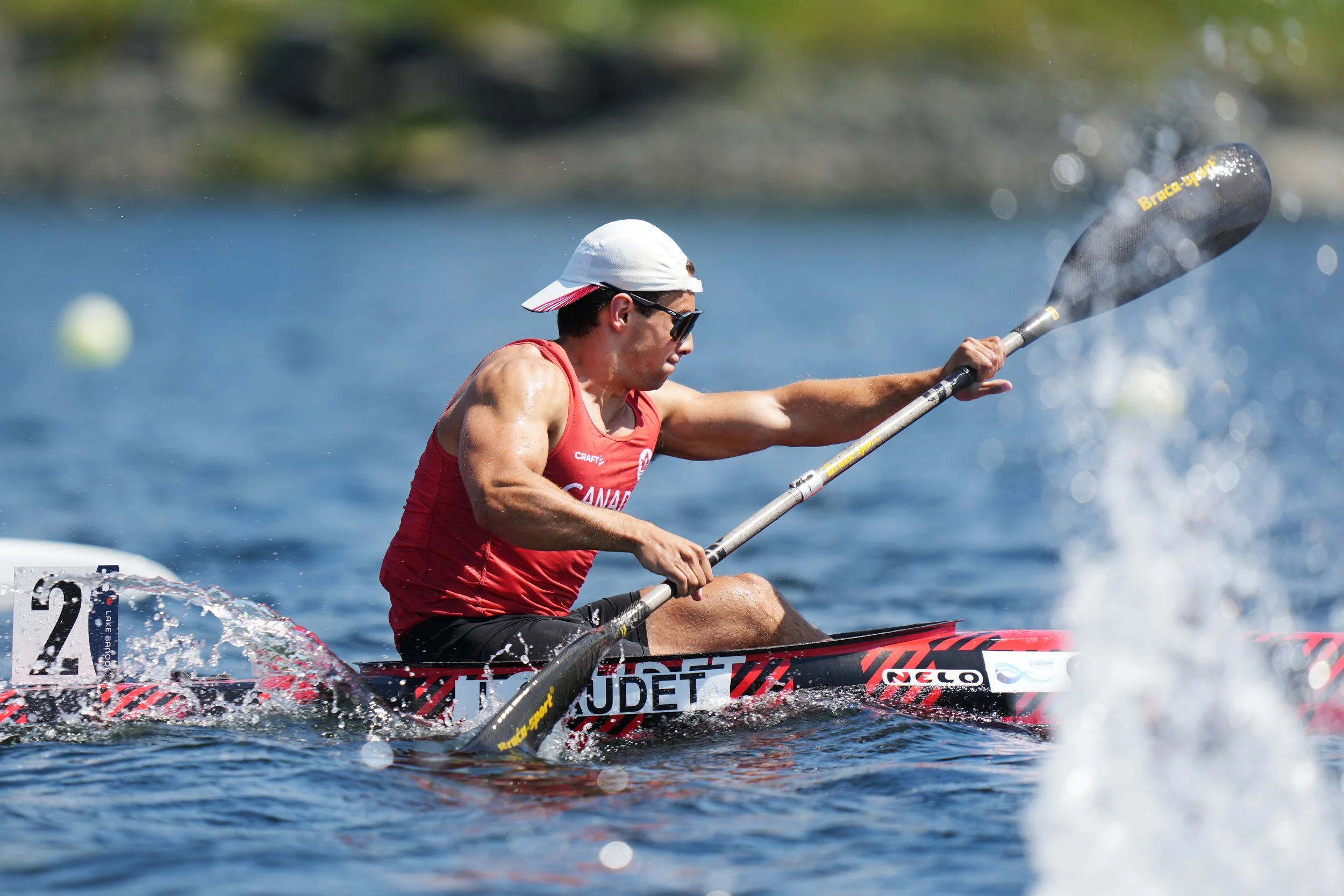 Ian paddles his kayak
