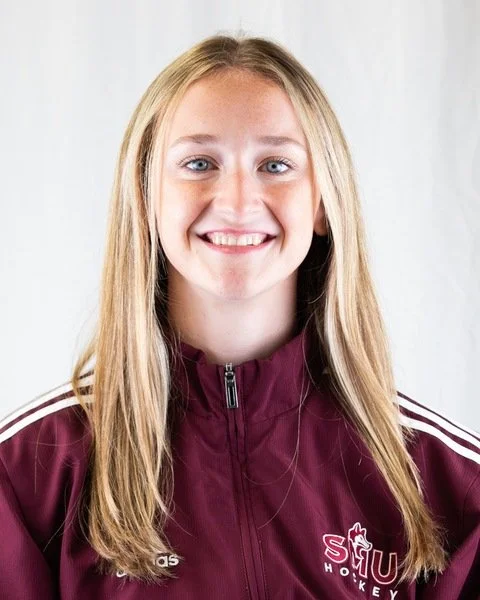 Ashley Penney in her SMU Hockey jacket