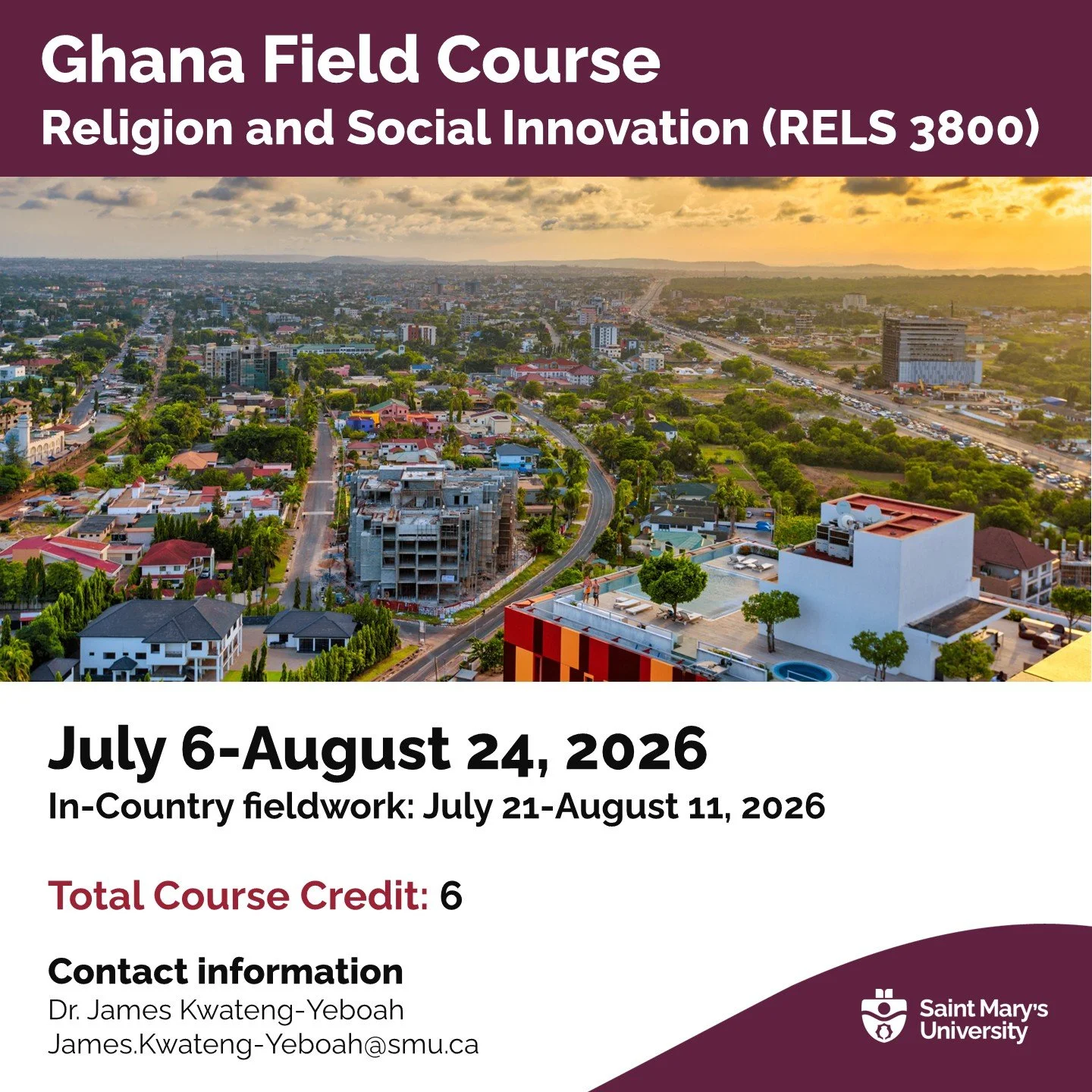 Field course promotional poster