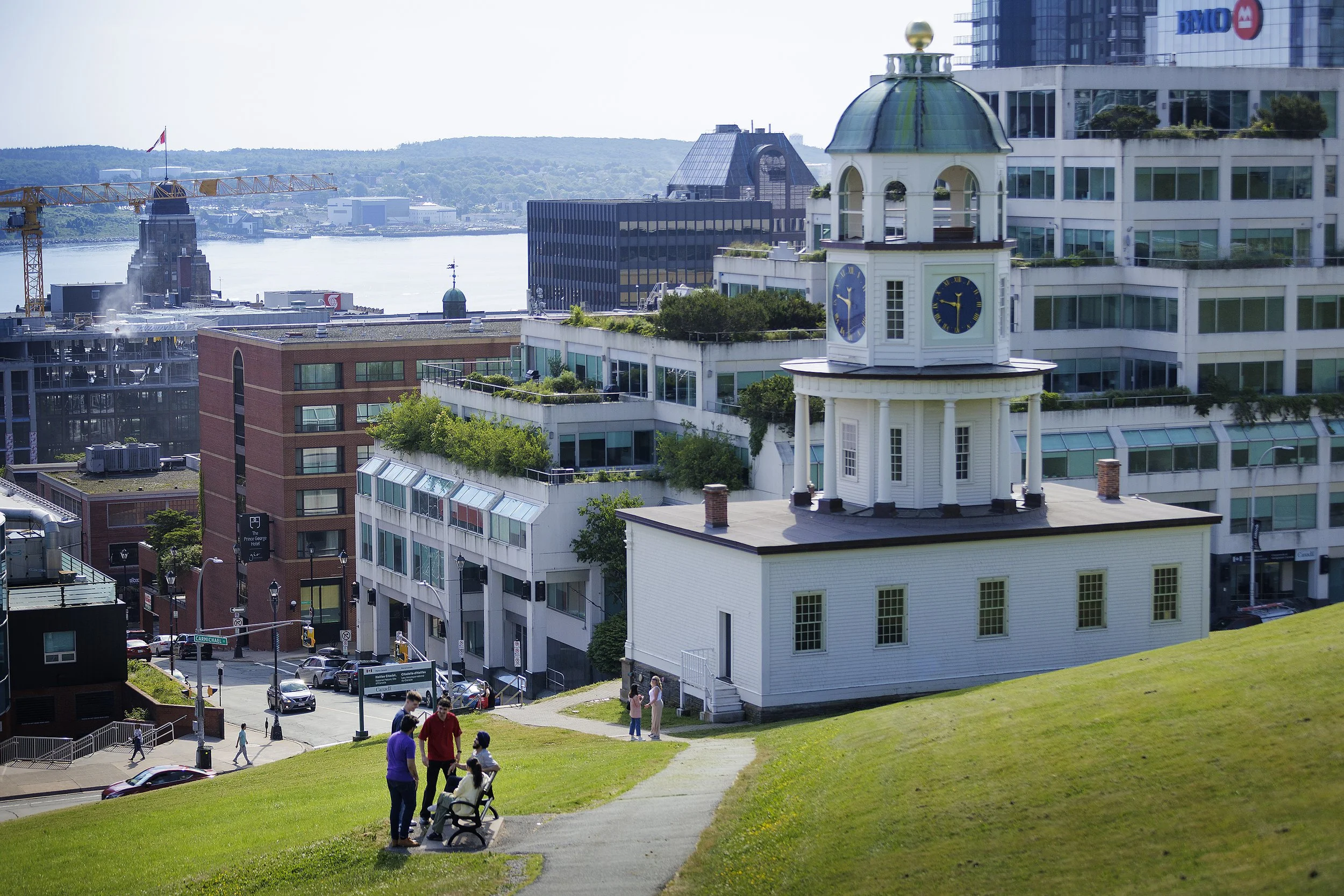 A view on Citadel Hill looking toward downtown Halifax