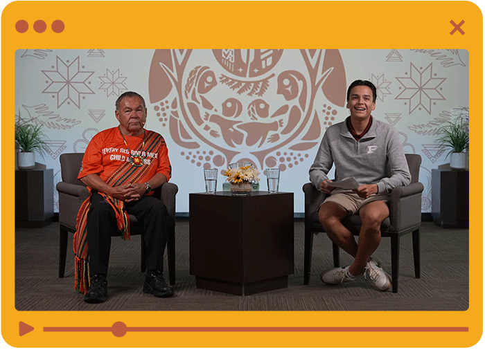A screen capture of two people hosting a webinar