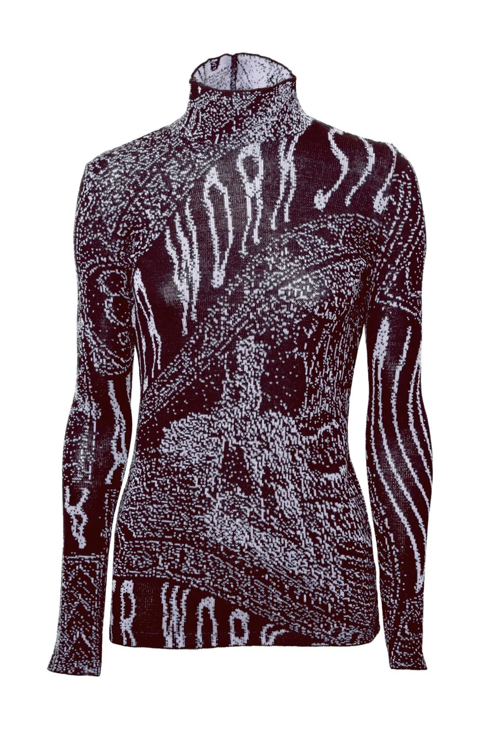 Stamp Turtleneck (dark purple/mauve)