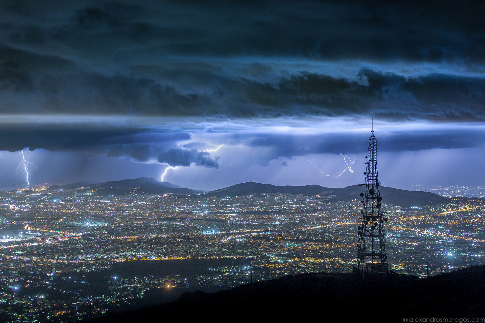 Thunderstorm over the City