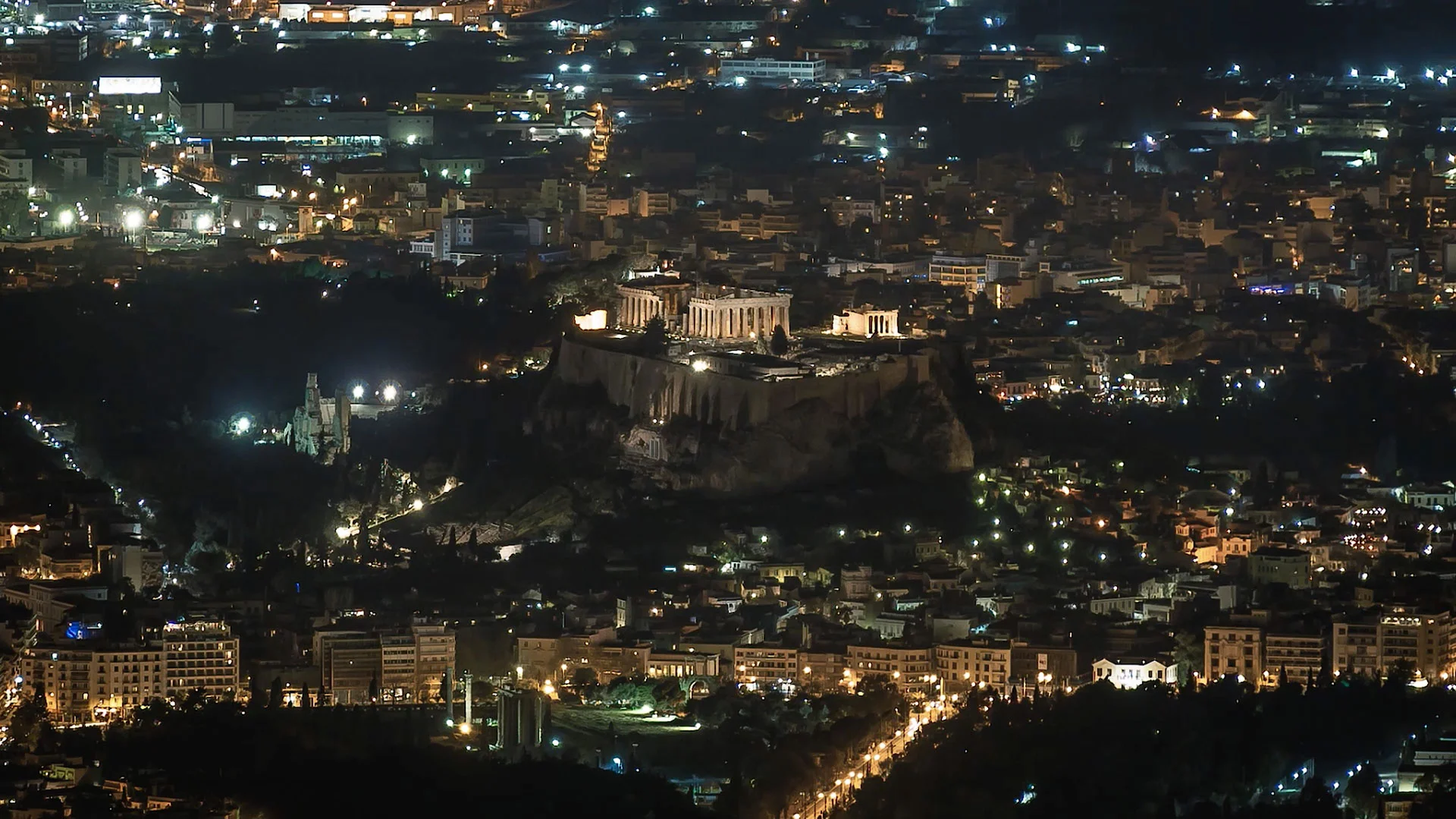 The Acropolis of Athens, Greece, Goes Dark for Earth Hour | © Alexandros Maragos