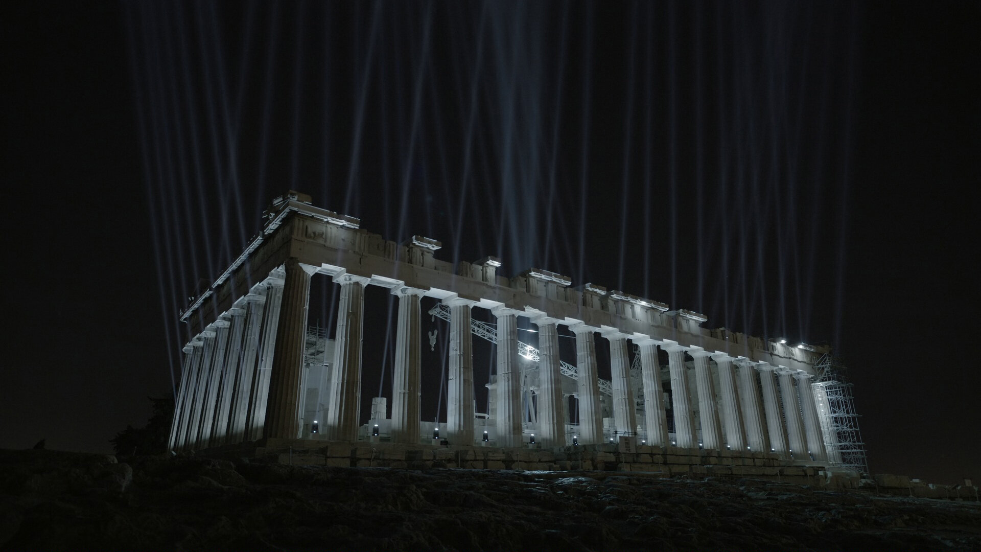 The New Lighting of the Acropolis Audiovisual Launch Event Directed by Alexandros Maragos