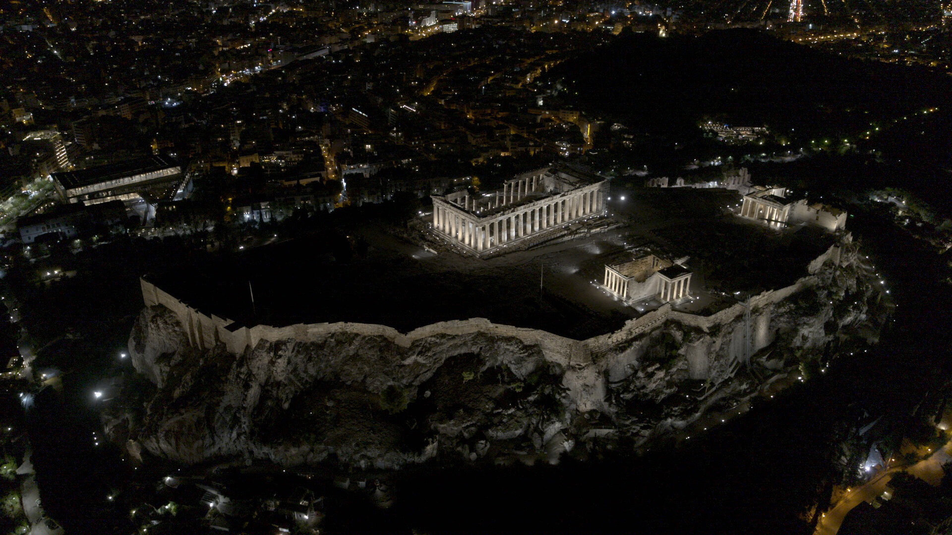 The New Lighting of the Acropolis Audiovisual Launch Event Directed by Alexandros Maragos