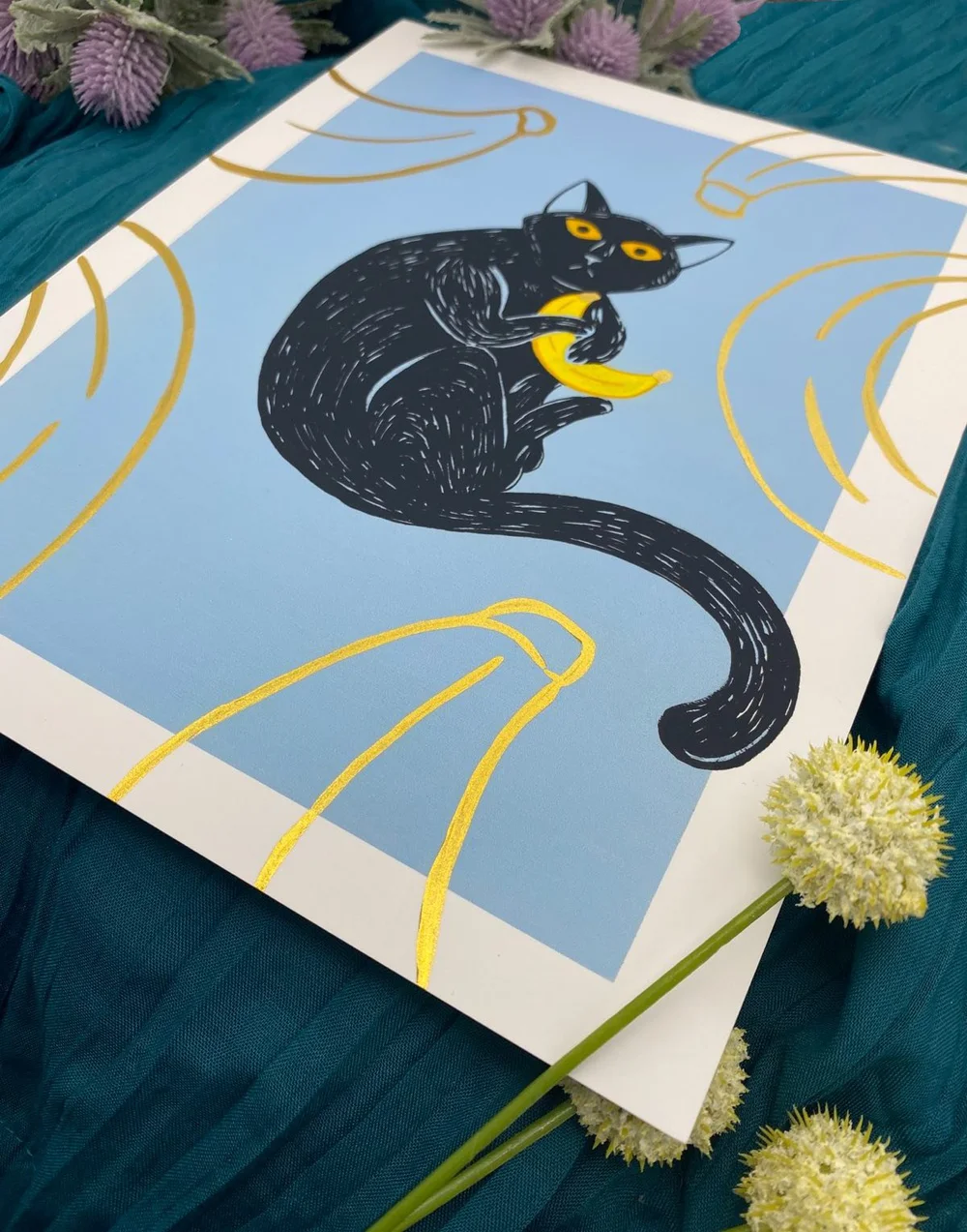 Oliver Banana Cat Print — Alexandra Brodt Illustration