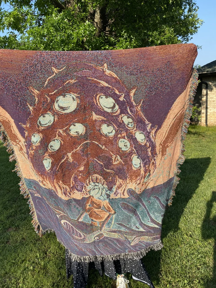 Nausciaa Valley of the Wind - Woven Blanket — Alexandra Brodt