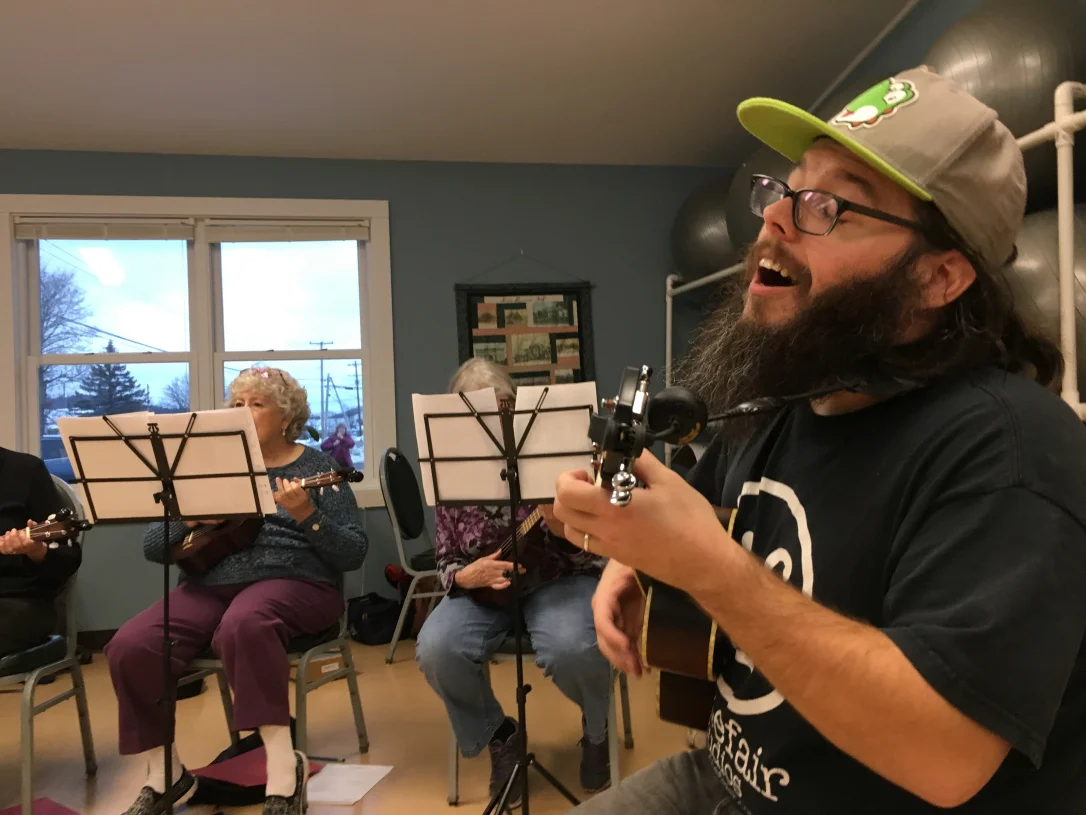 Ross teaches students in Haverhill, NH