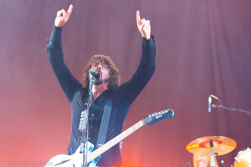  Main stage headliners Foo Fighters had one of the weekend's biggest crowds witness their "Rock n Roll show" 