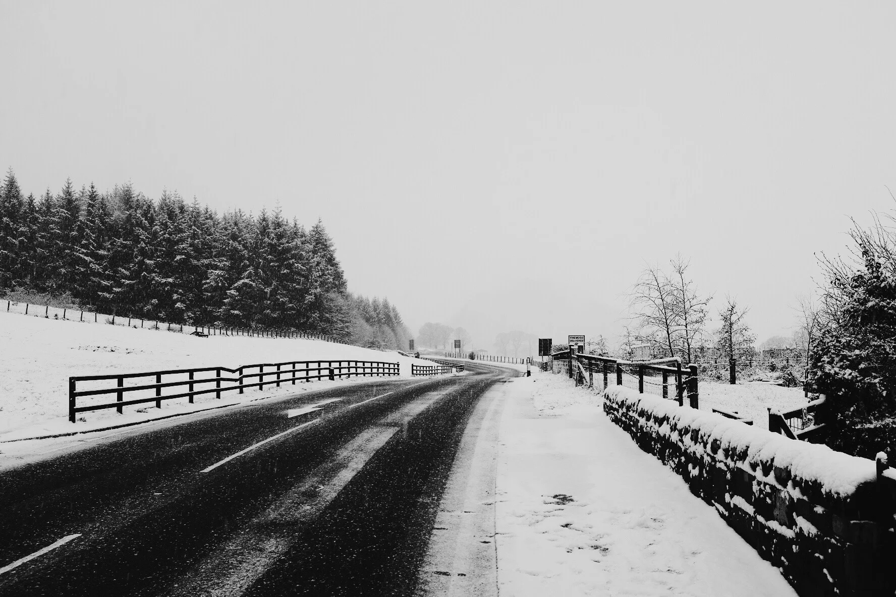 Glengoyne Distillery in the Snow
