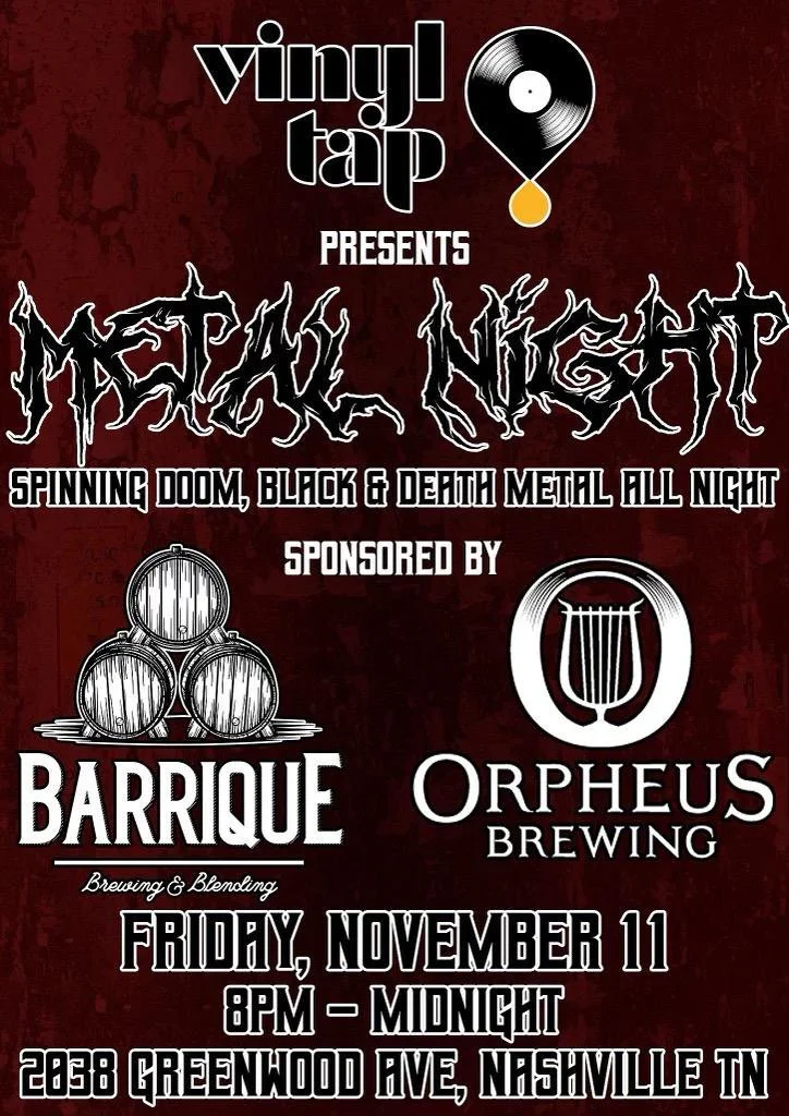 Metal Night with Barrique and Orpheus Brewing