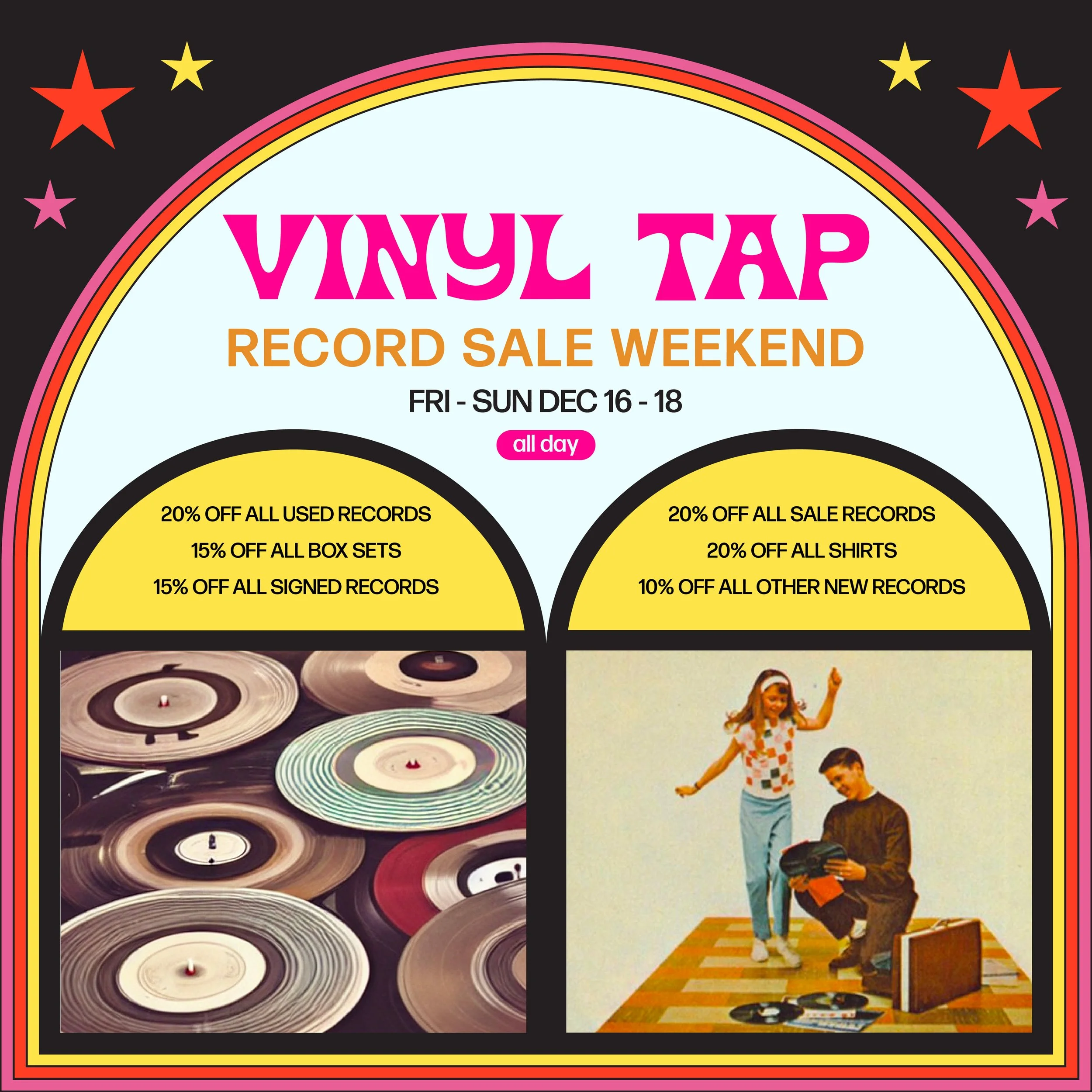 Vinyl Tap Holiday Sale