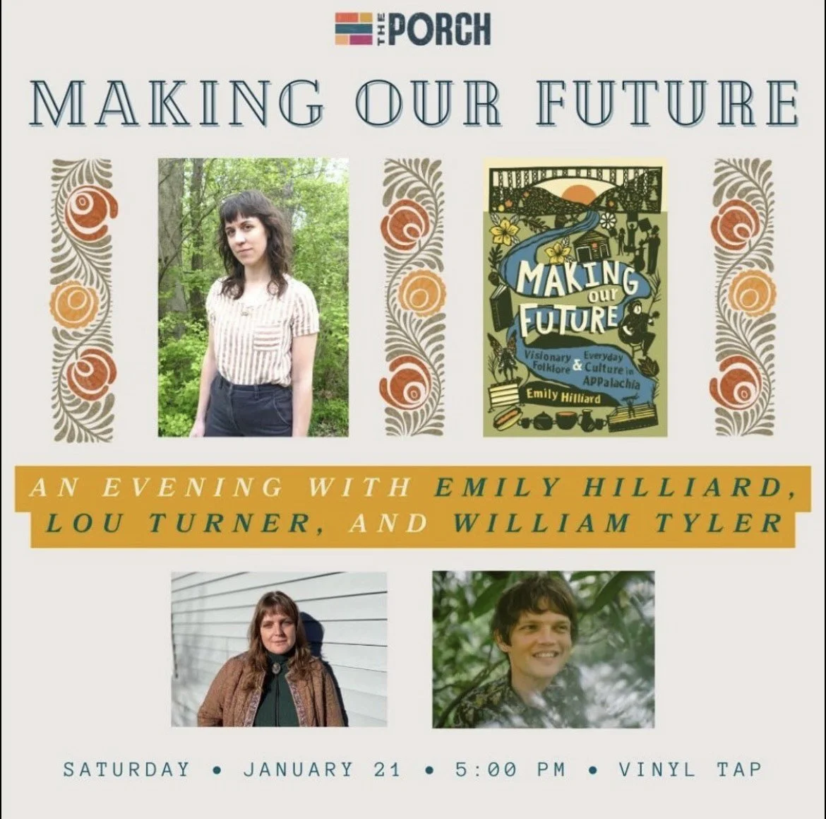 LIVE: Emily Hilliard, Lou Turner, and William Tyler