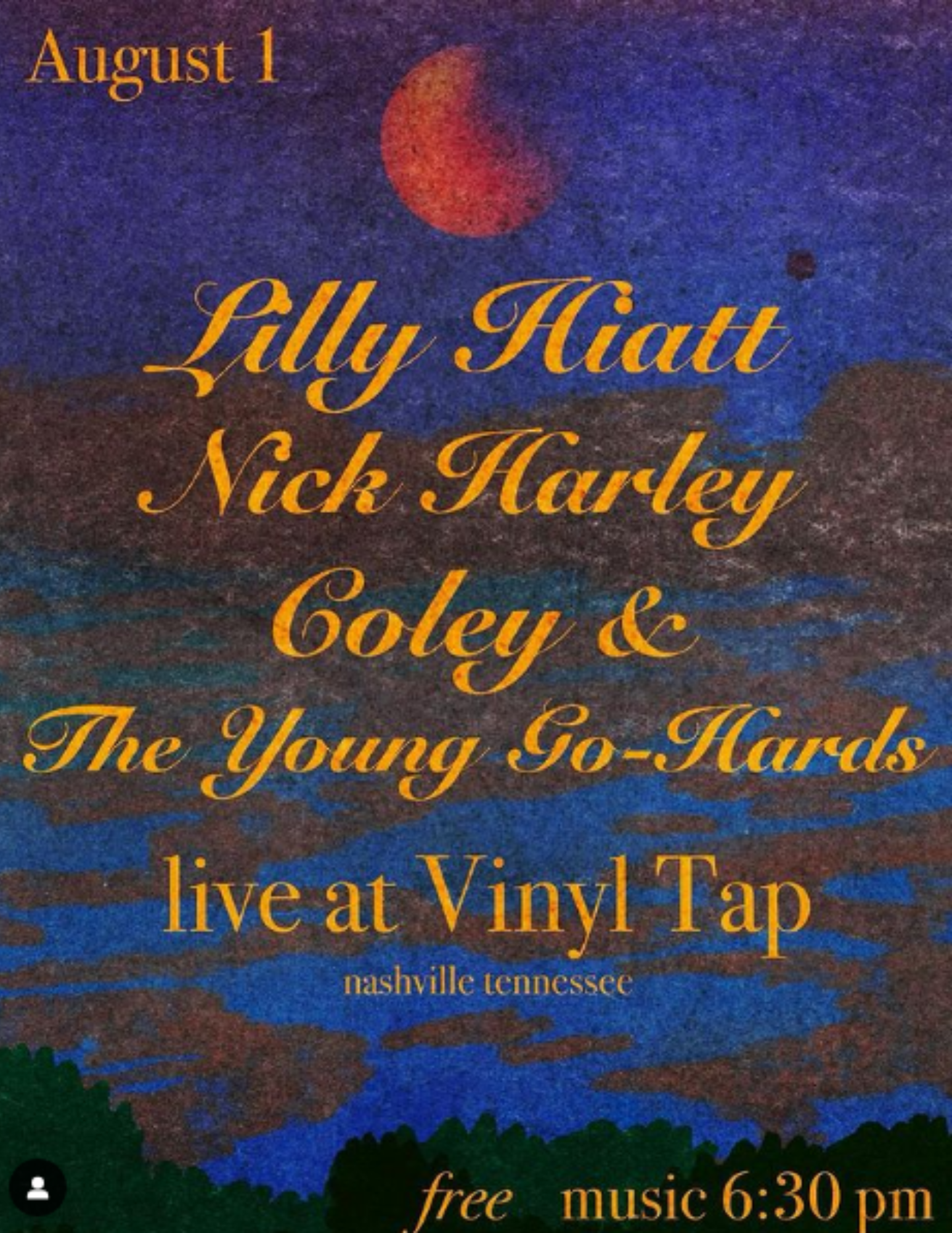 LIVE: Lilly Hiatt, Nick Harley, &amp; Coley Hinson and the Young Go-Hards