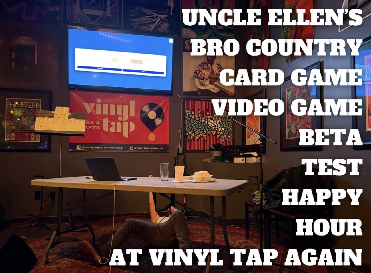 Uncle Ellen’s Bro Country Card Game Video Game Beta Test