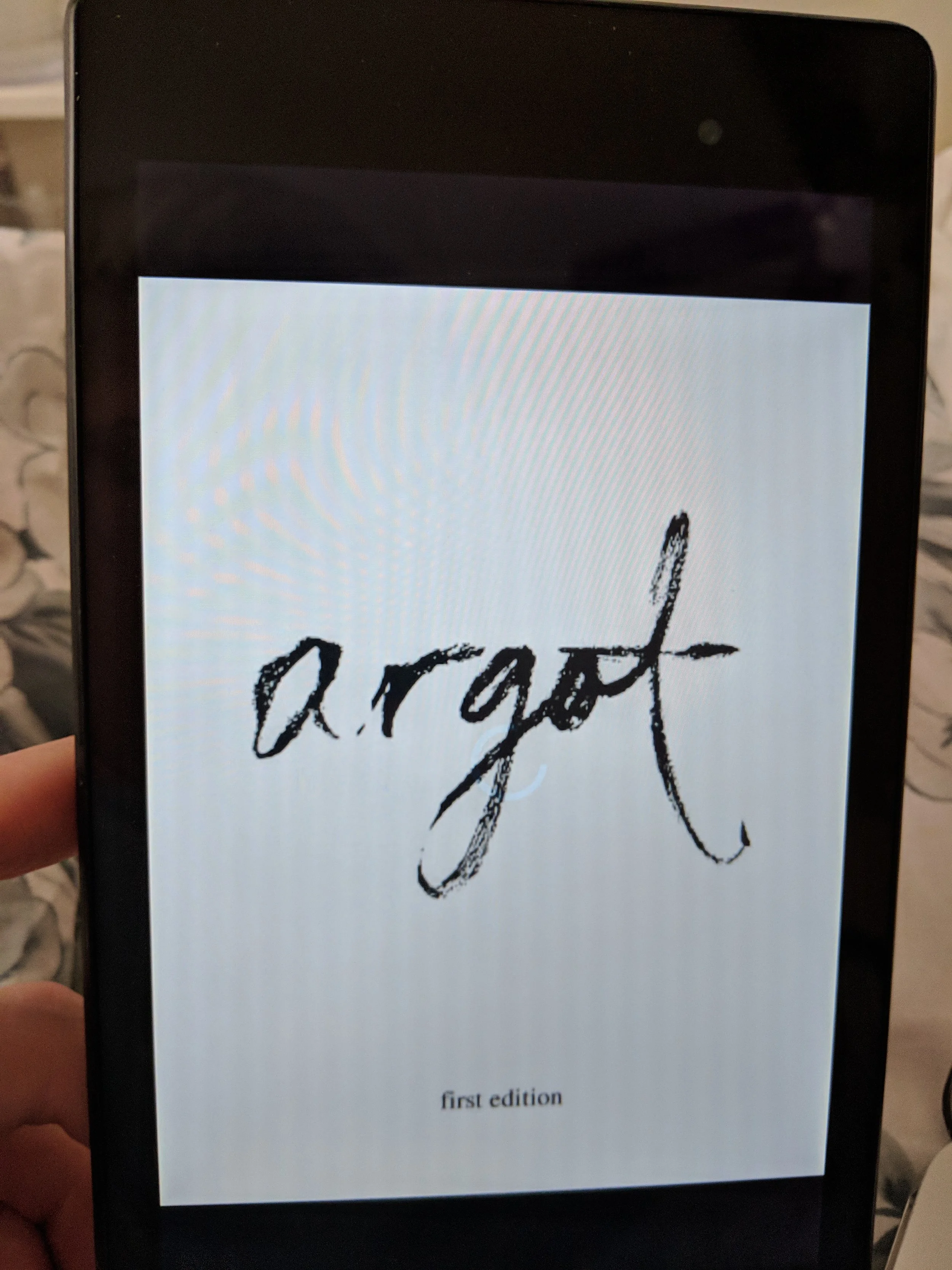 Argot Print Edition No. 1: Digital Edition 