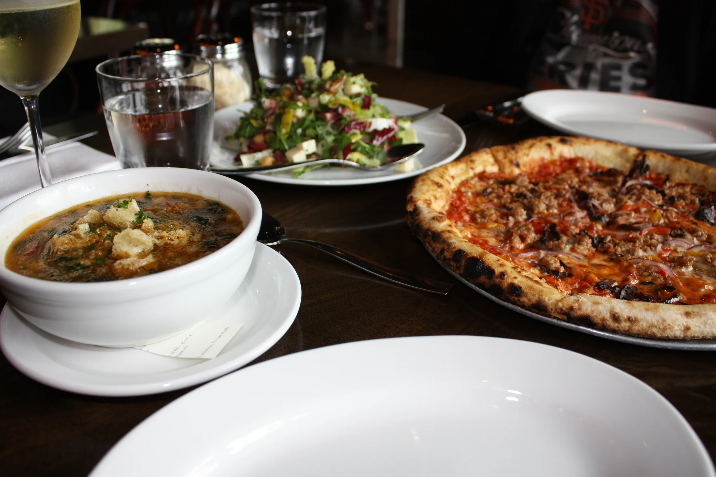 Reddwood restaurant located in Yountville, definitely some of the best wood fired flatbreads around.