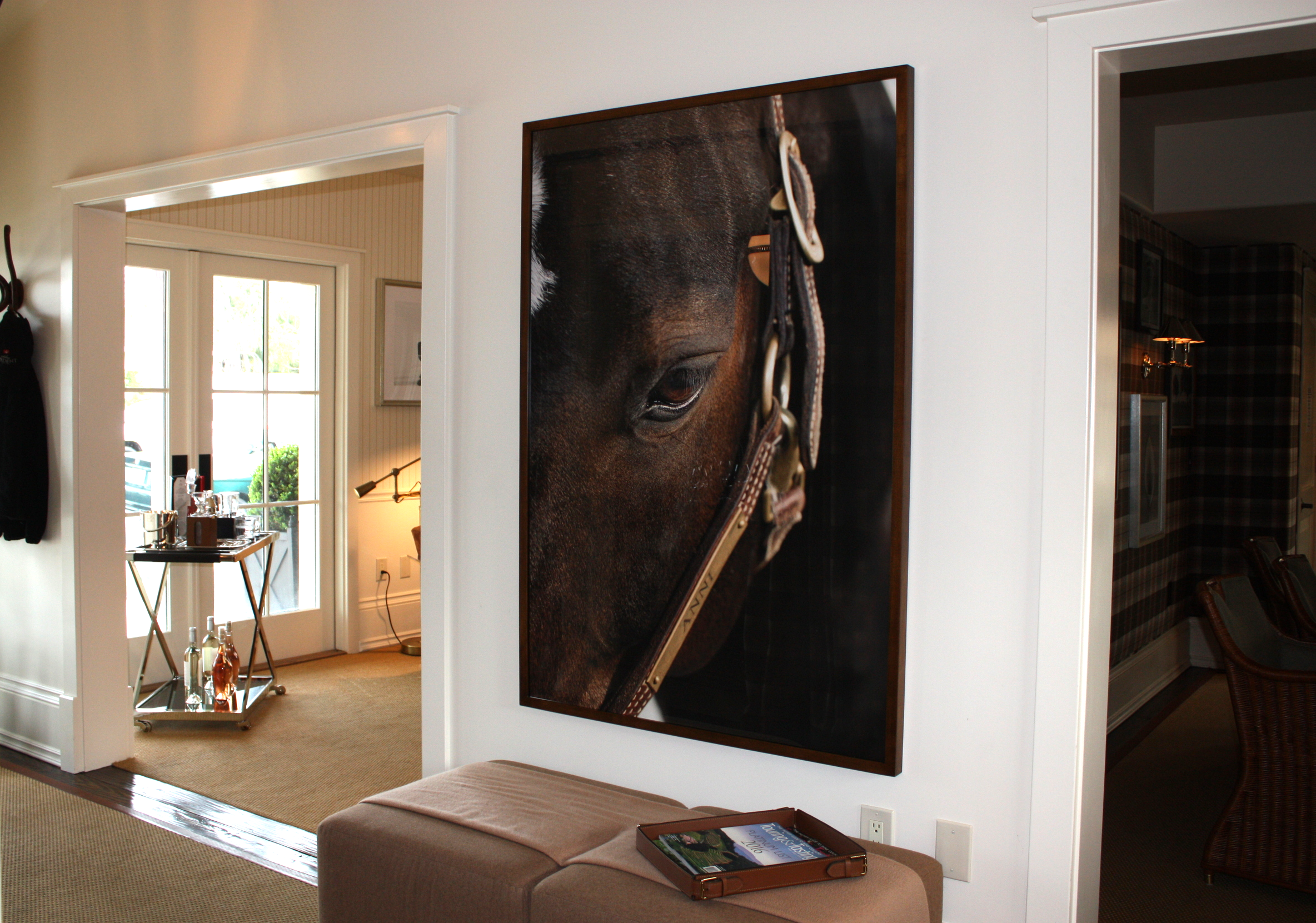 Photographer Shellie Breidenbach has lent her gorgeous horse photos to the Tasting Home at Silver Trident, the equestrian feel and iconic polo ideal is found throughout the home. 